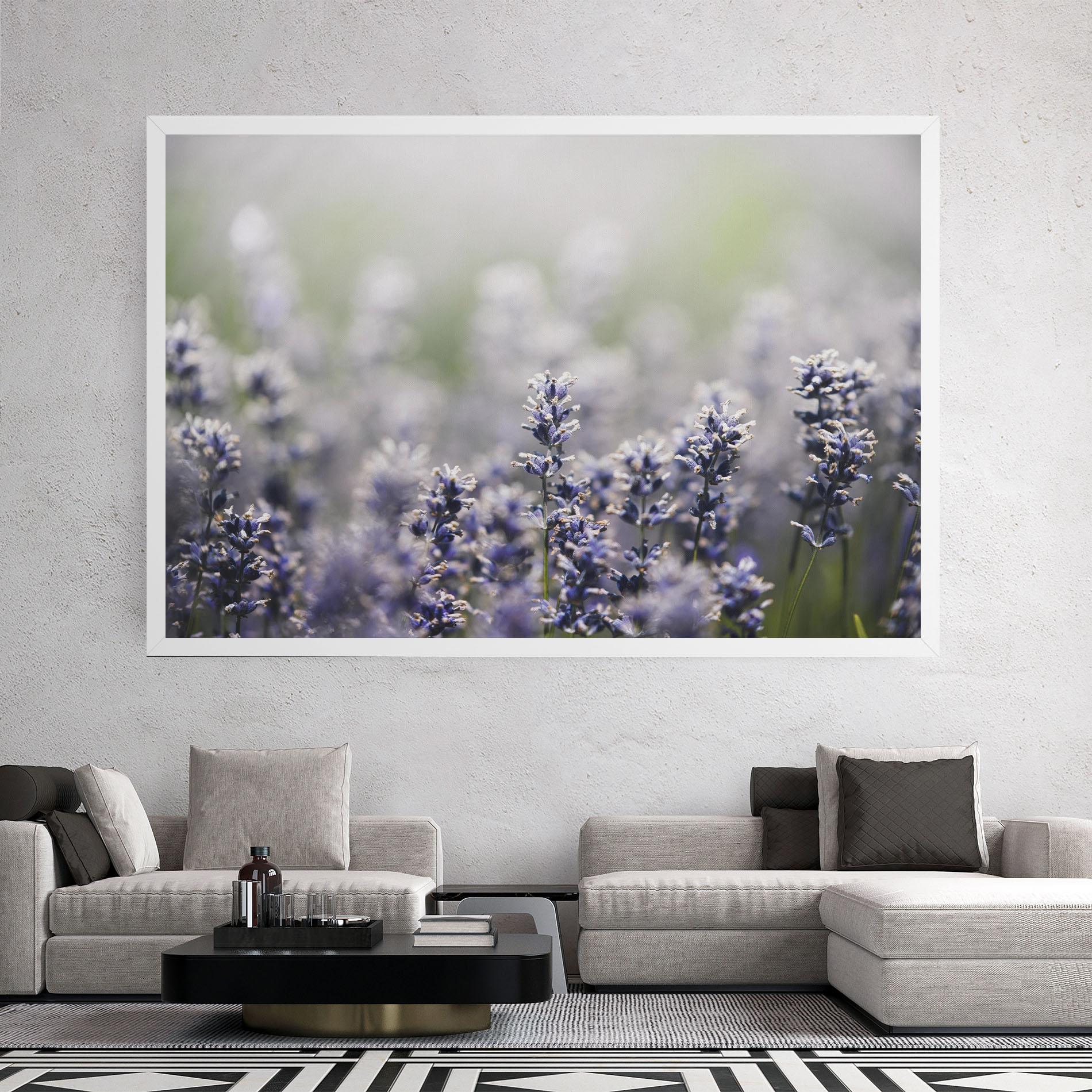 Leinwandbild White Purple Wild mockup 2