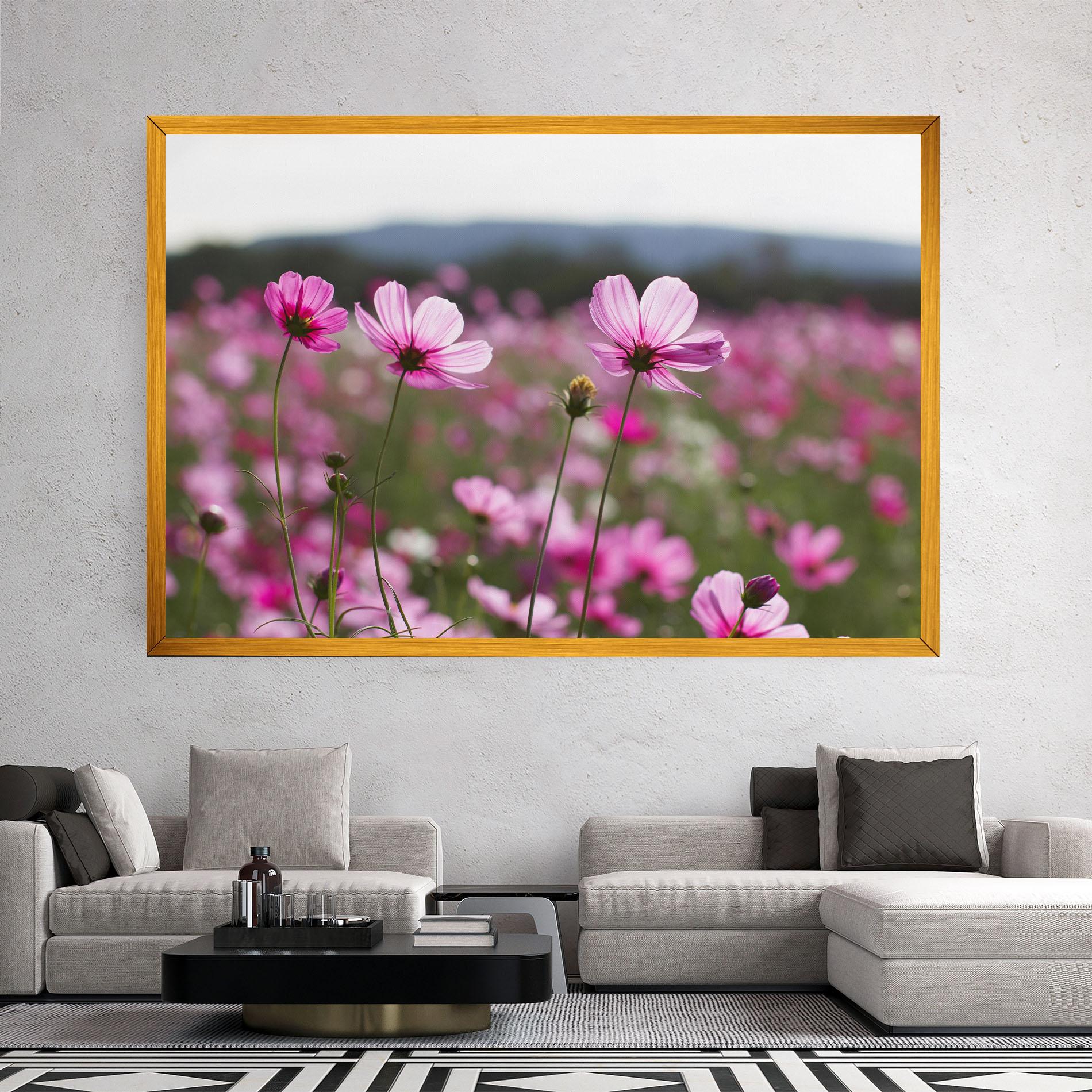Leinwandbild Cosmos Flower mockup 2
