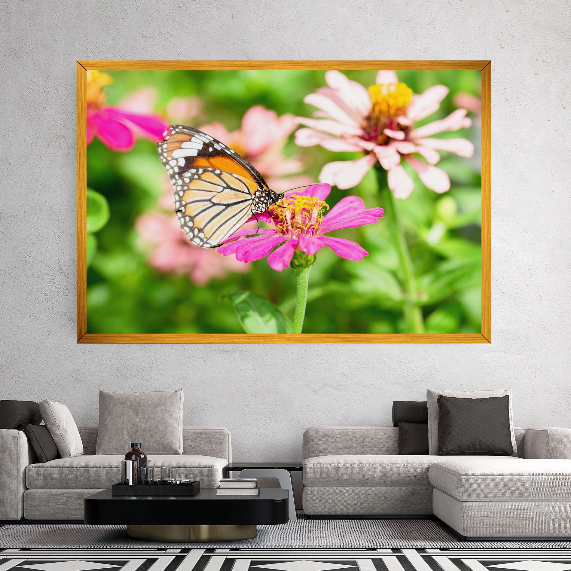 Leinwandbild Daylight Butterfly mockup 2