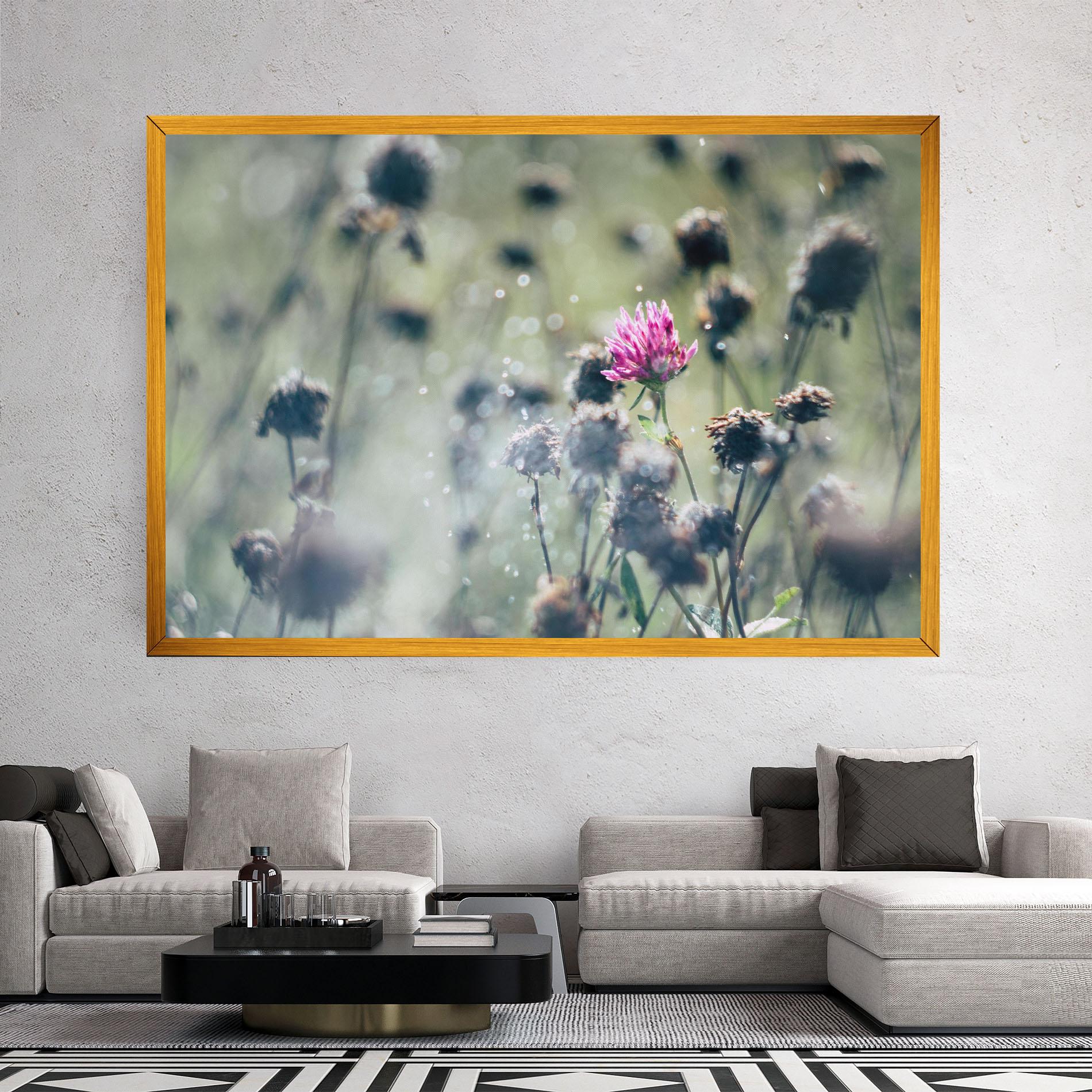 Leinwandbild Dreamy Purple Flower mockup 2