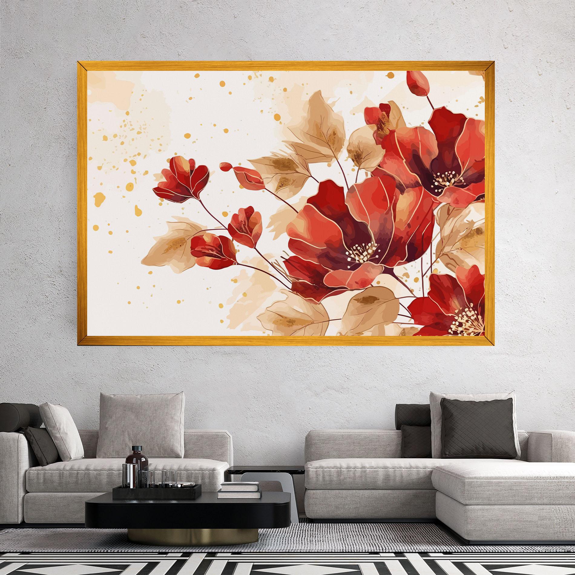 Leinwandbild Red Wild Gold mockup 2