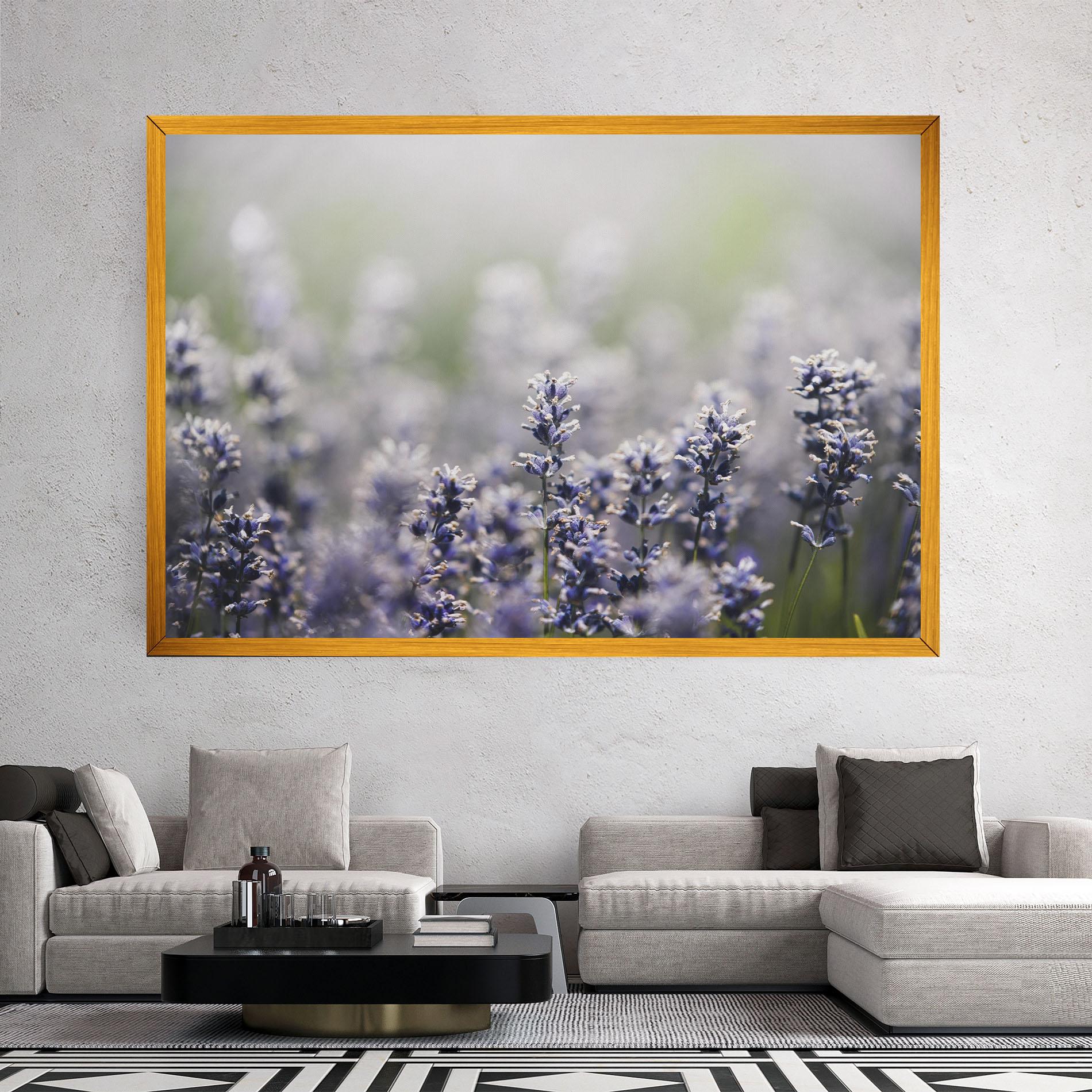 Leinwandbild White Purple Wild mockup 2