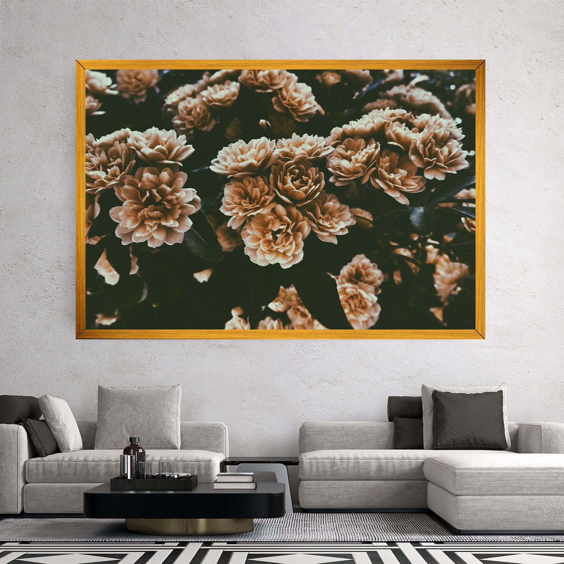 Wild Cream Flower mockup 2