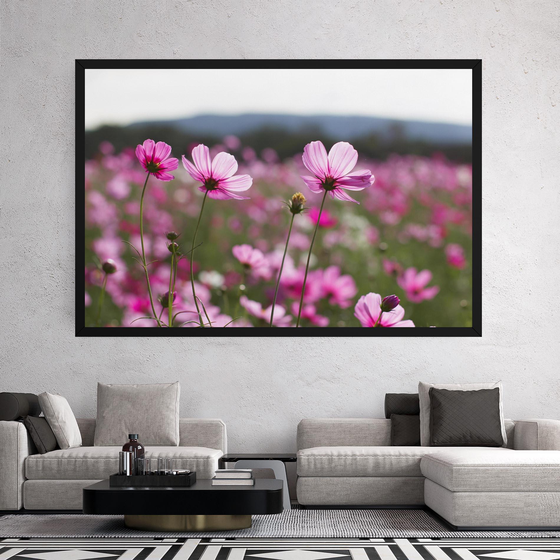 Leinwandbild Cosmos Flower mockup 2