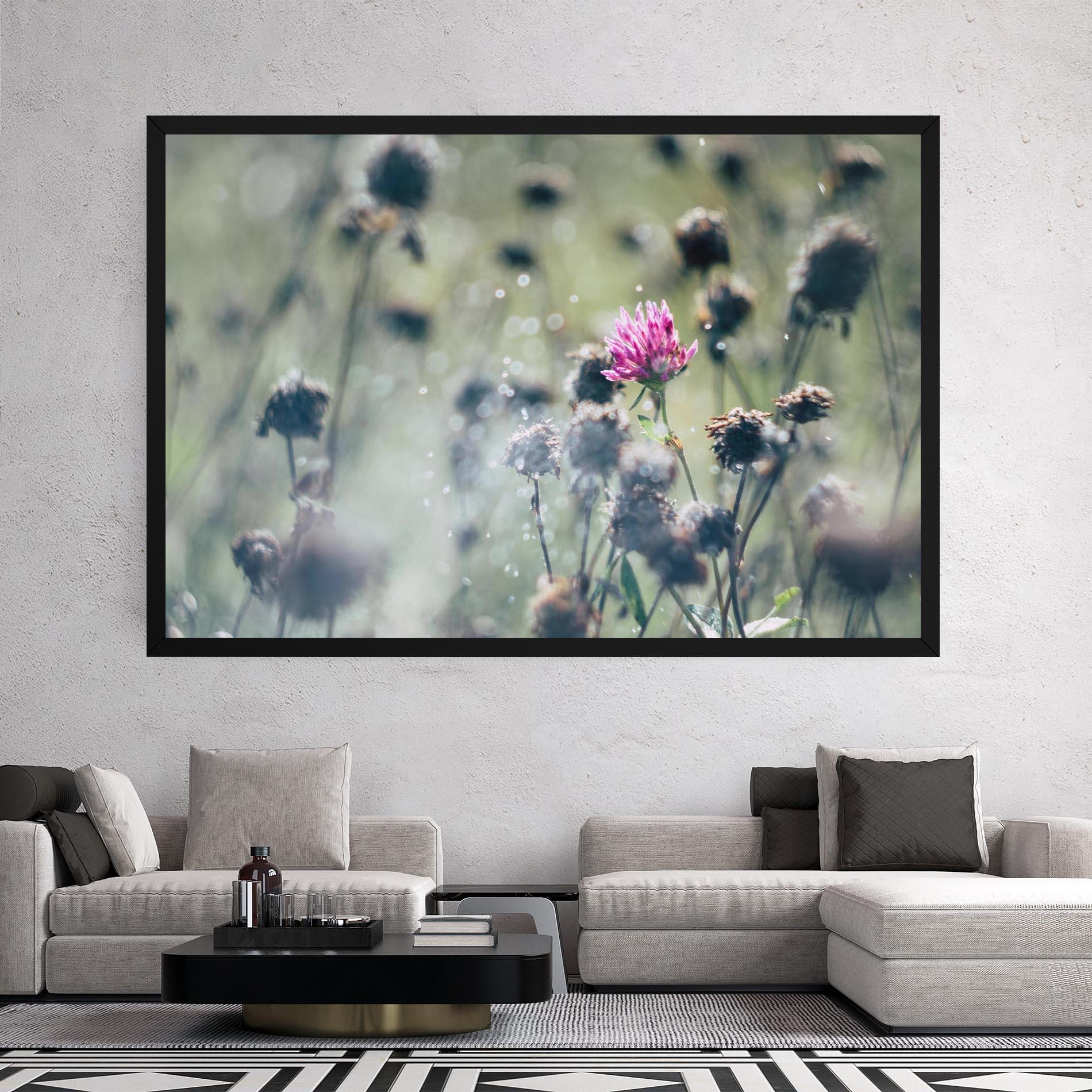 Leinwandbild Dreamy Purple Flower mockup 2