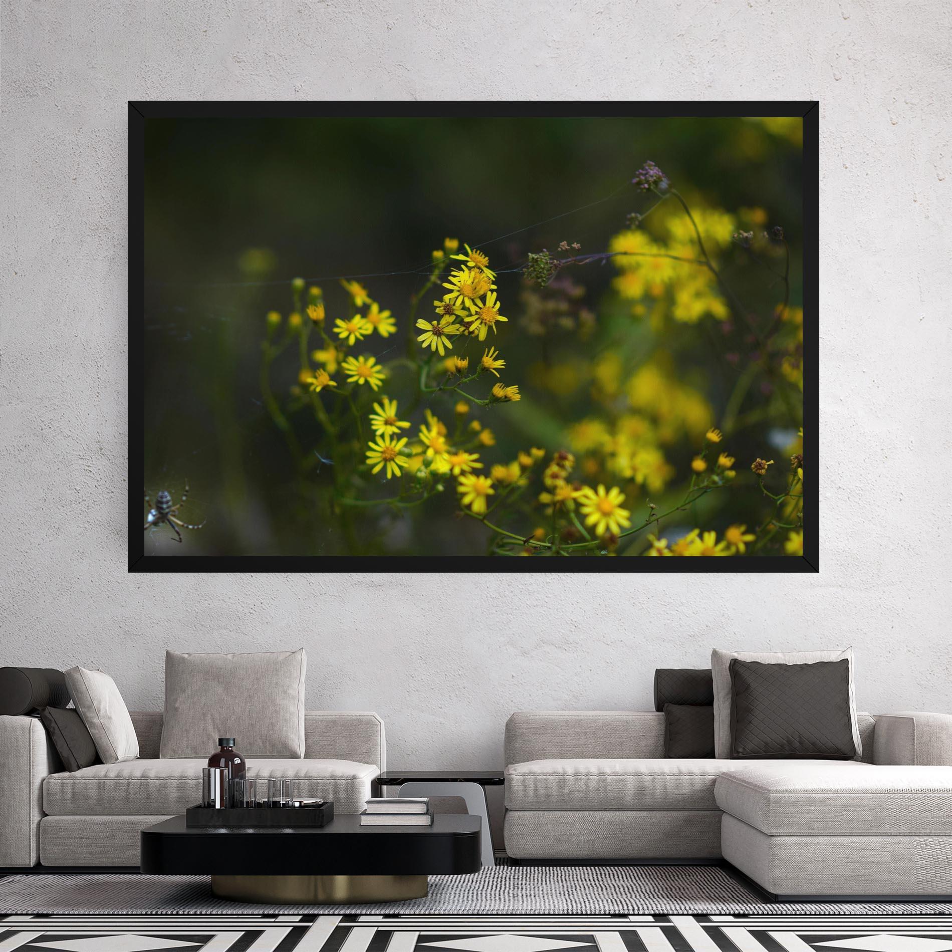 Leinwandbild Small Wild Flowers mockup 2