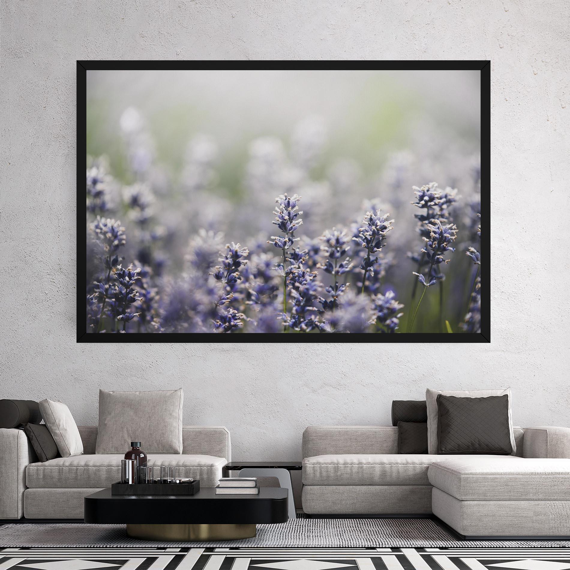 Leinwandbild White Purple Wild mockup 2