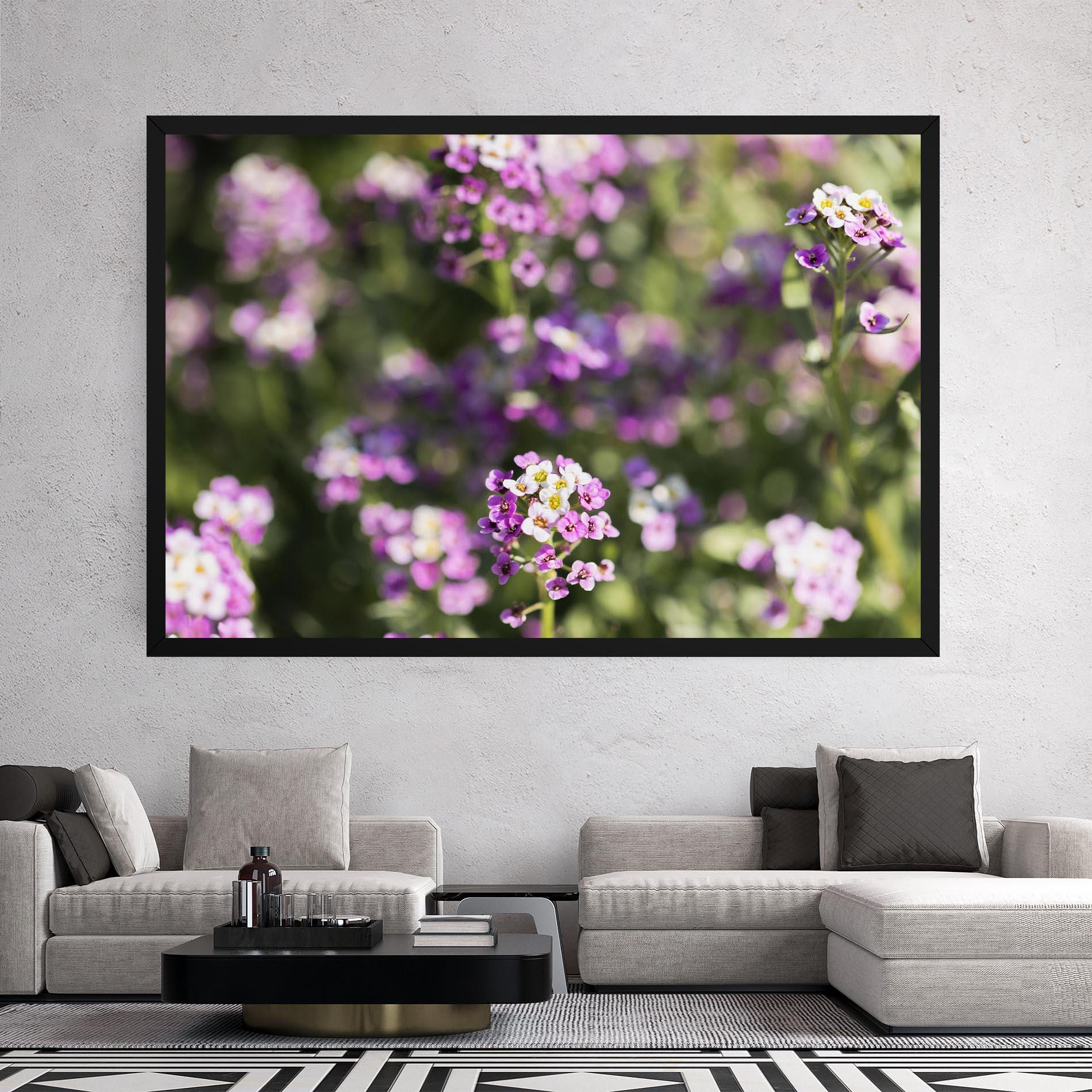 Leinwandbild Wild Purple Field mockup 2