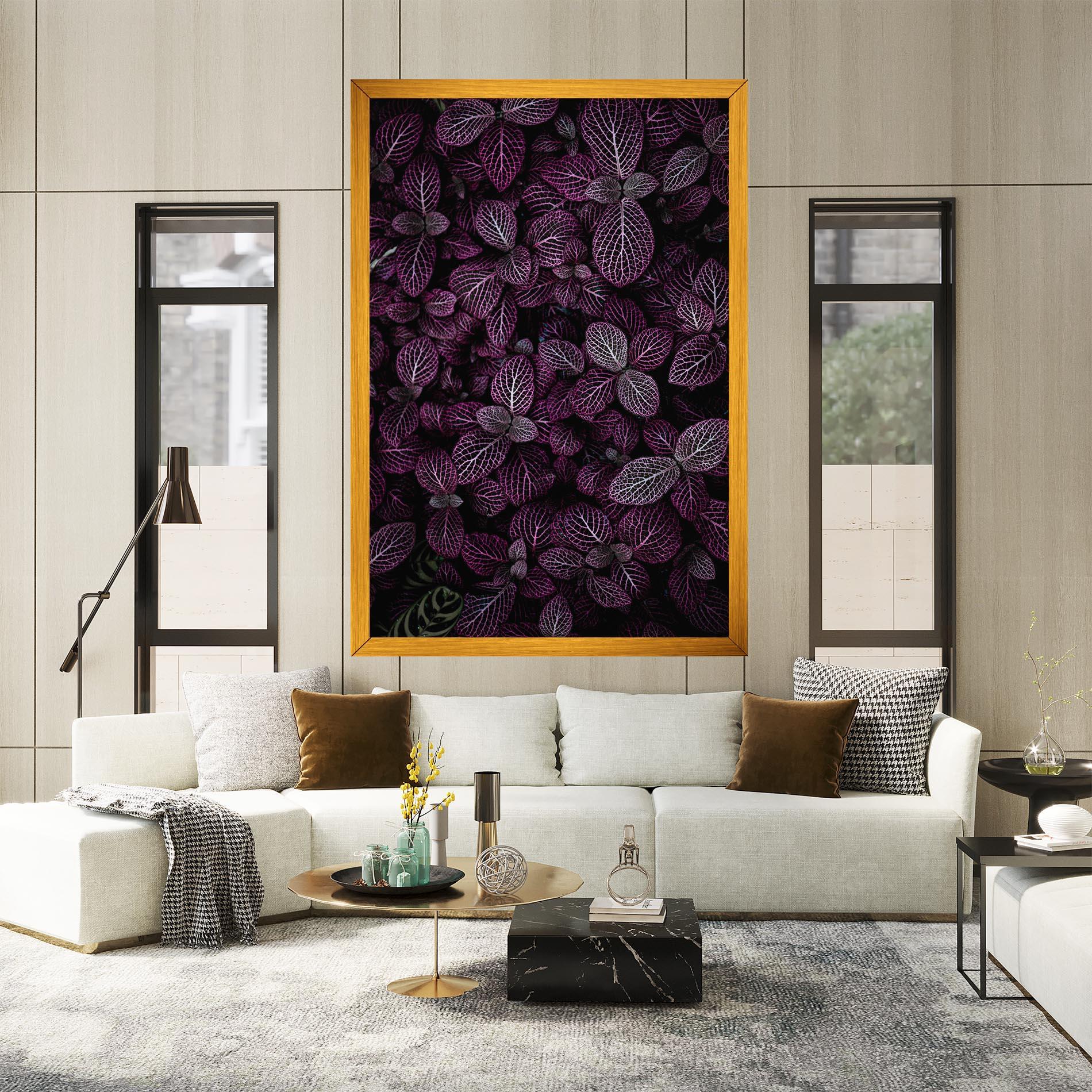 Leinwandbild Purple Leaves mockup 2