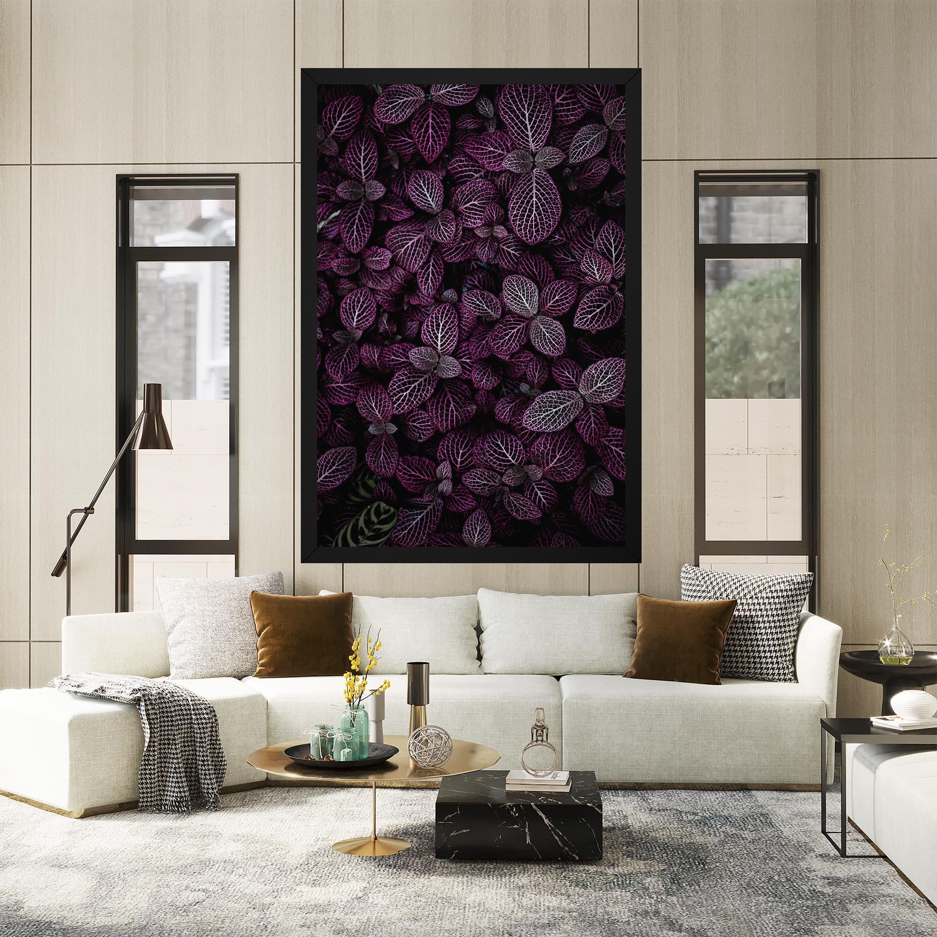 Leinwandbild Purple Leaves mockup 2