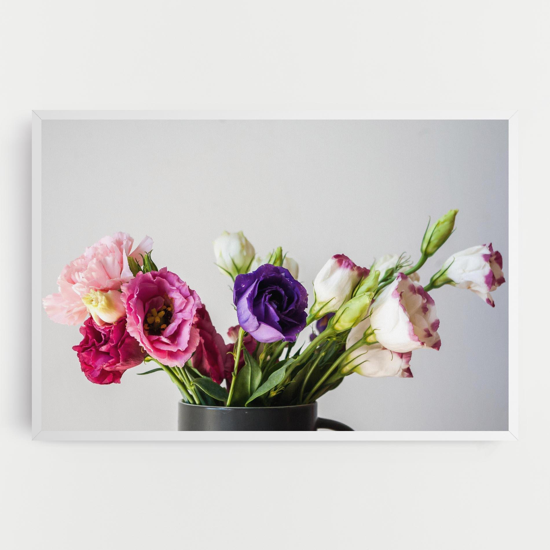 Leinwandbild Flowers In Vase mockup 0