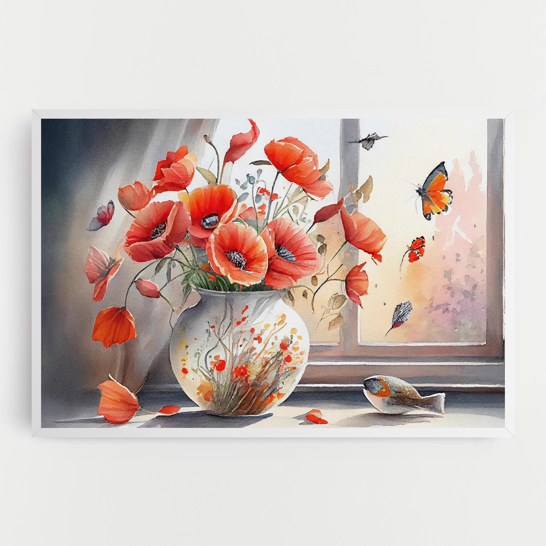 Poppies Vase mockup 0