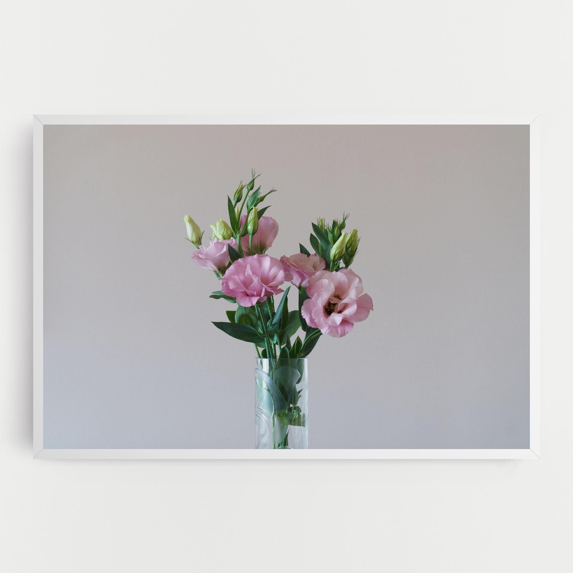 Pretty Pink Flower Vase mockup 0