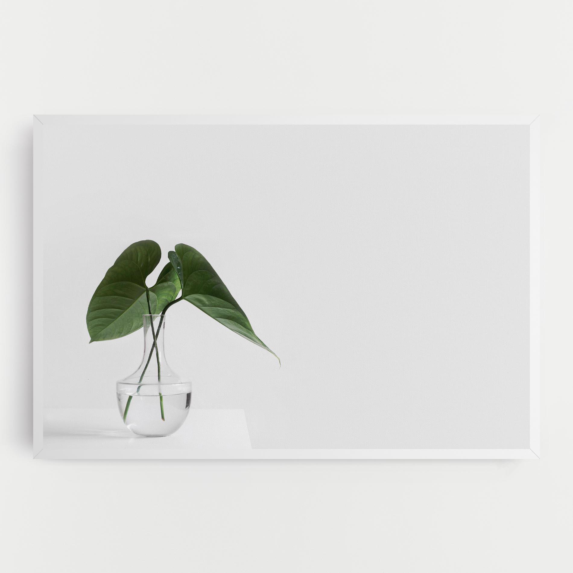 Leinwandbild White Table Vase mockup 0