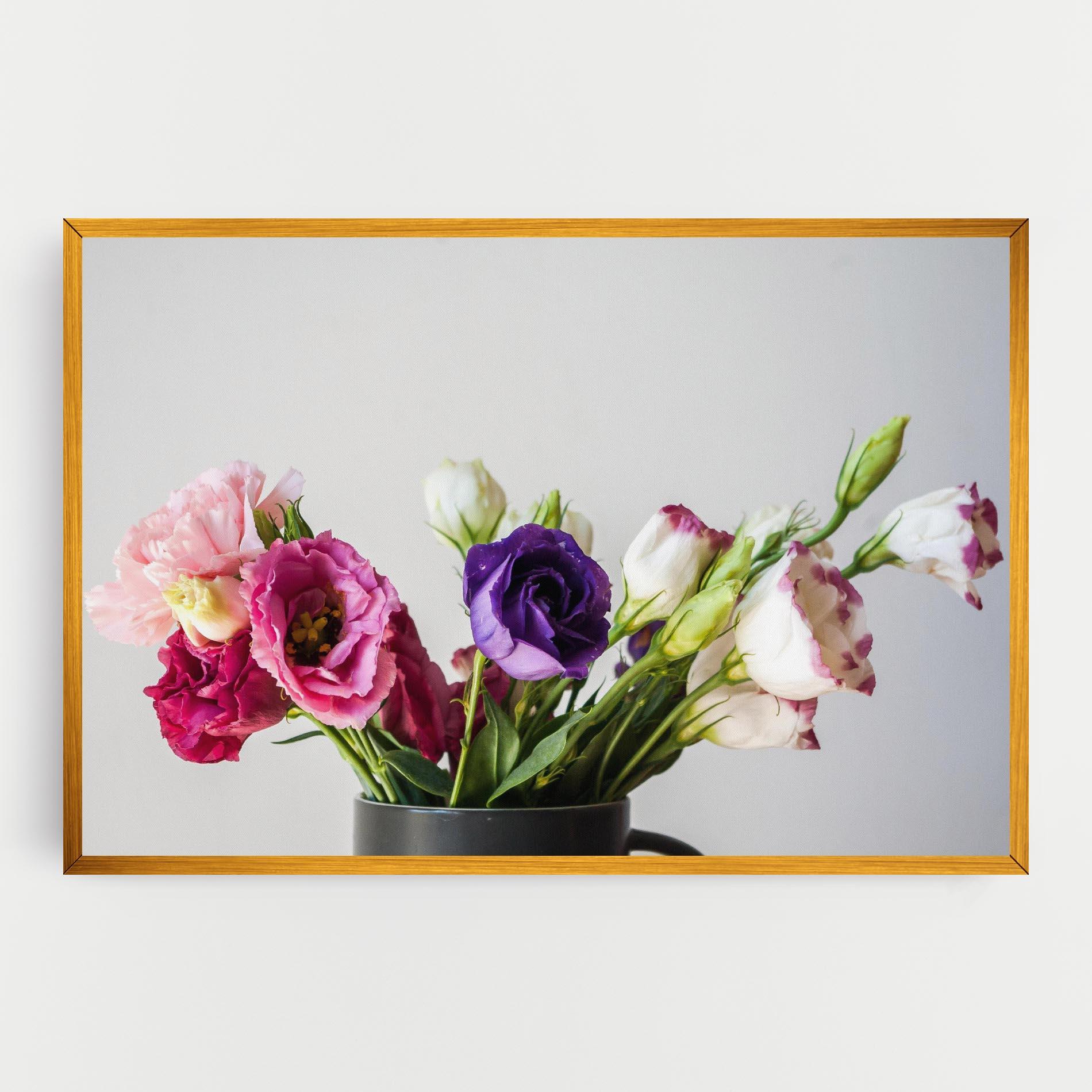 Leinwandbild Flowers In Vase mockup 0