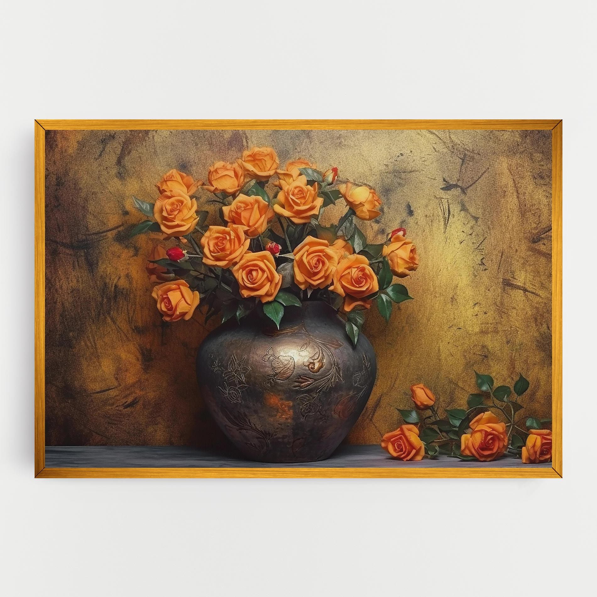 Orange Vintage Vase mockup 0