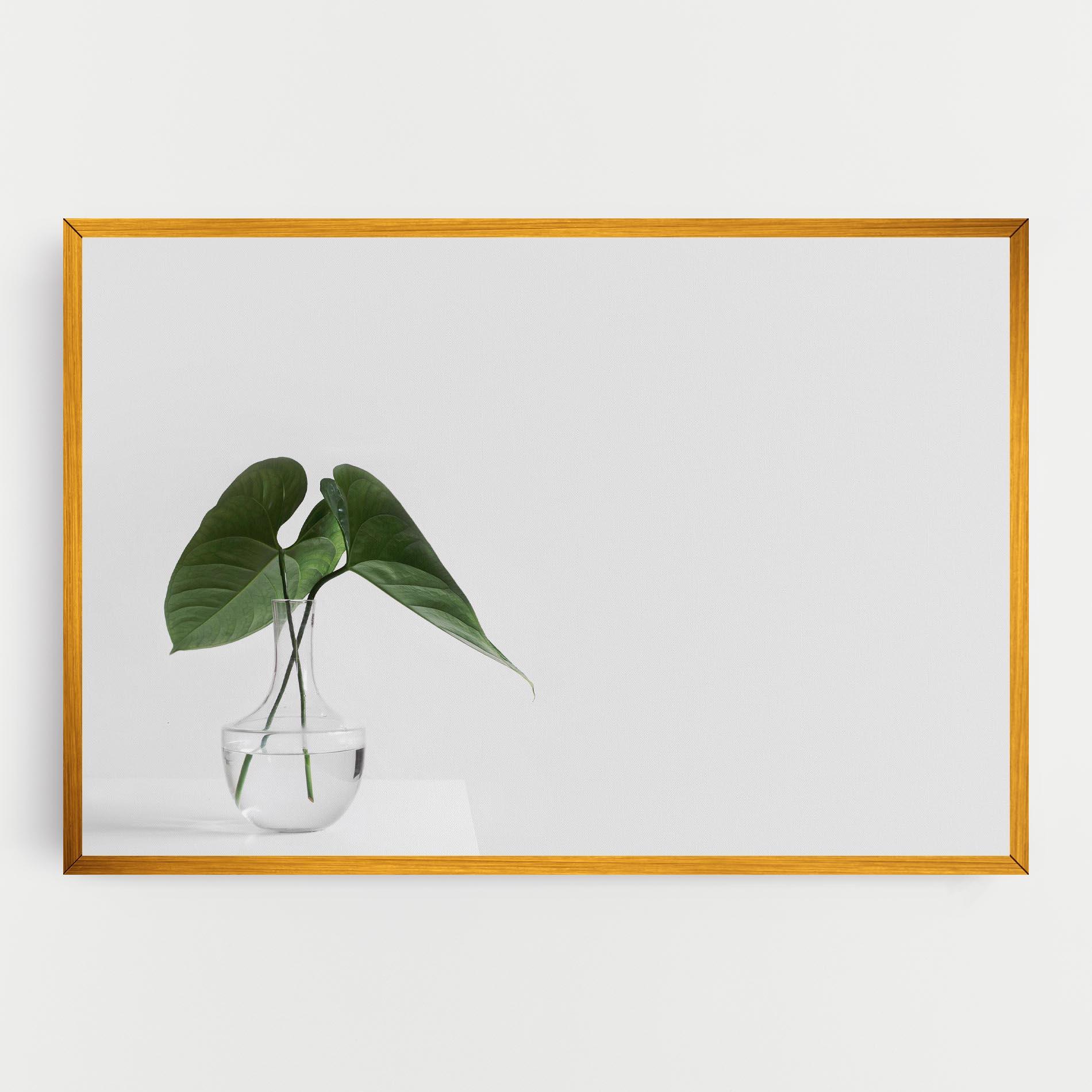 Leinwandbild White Table Vase mockup 0