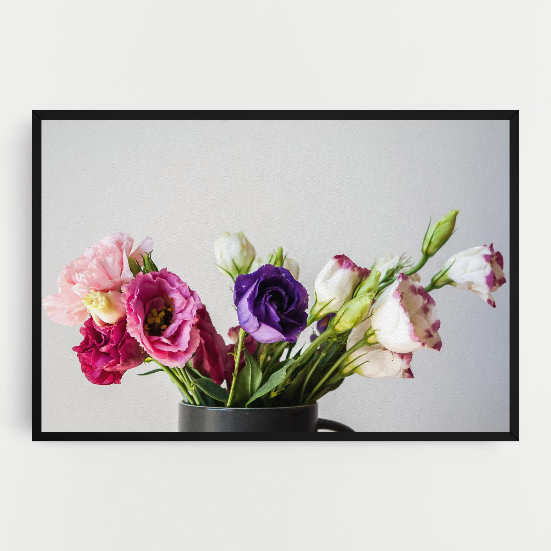 Leinwandbild Flowers In Vase mockup 0