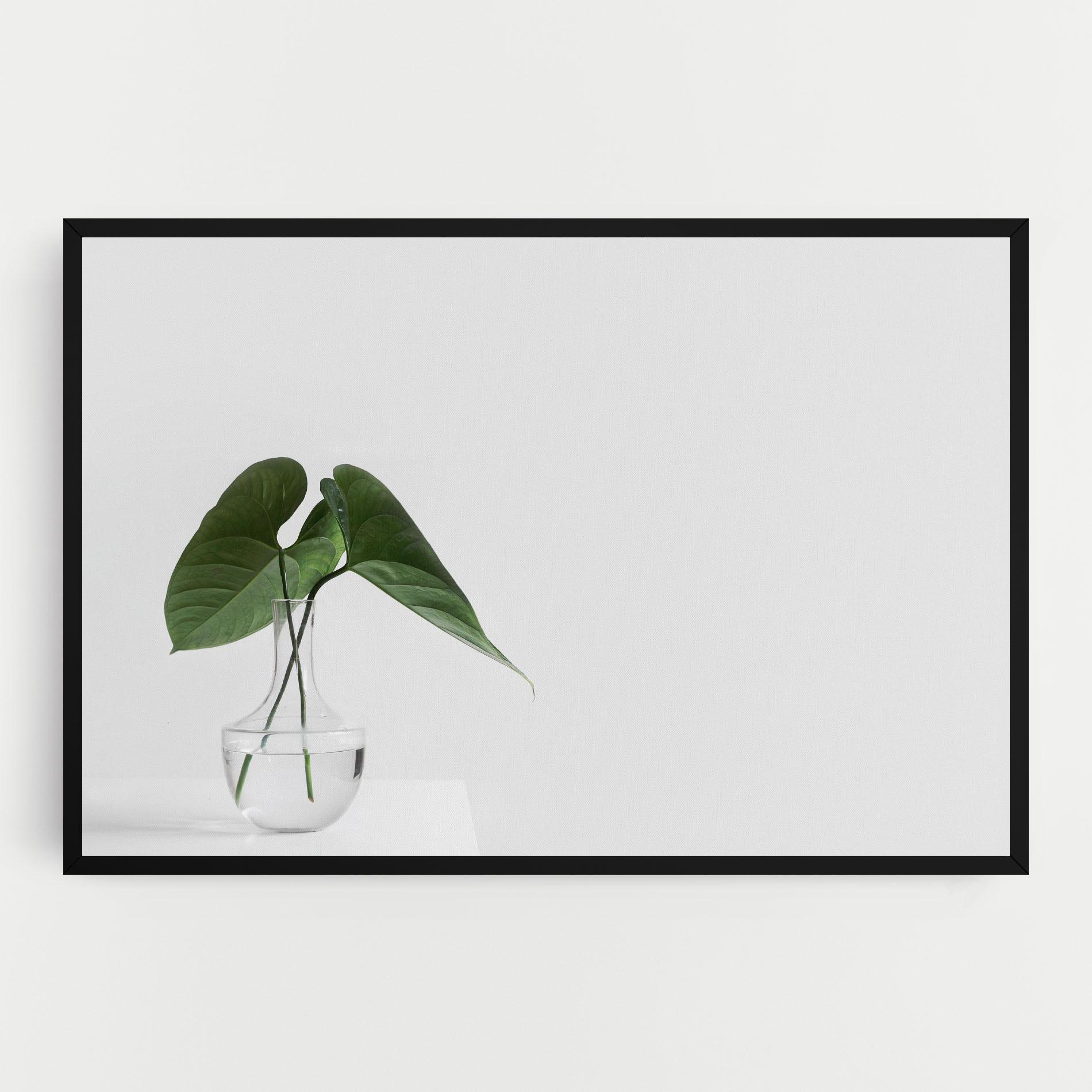 Leinwandbild White Table Vase mockup 0