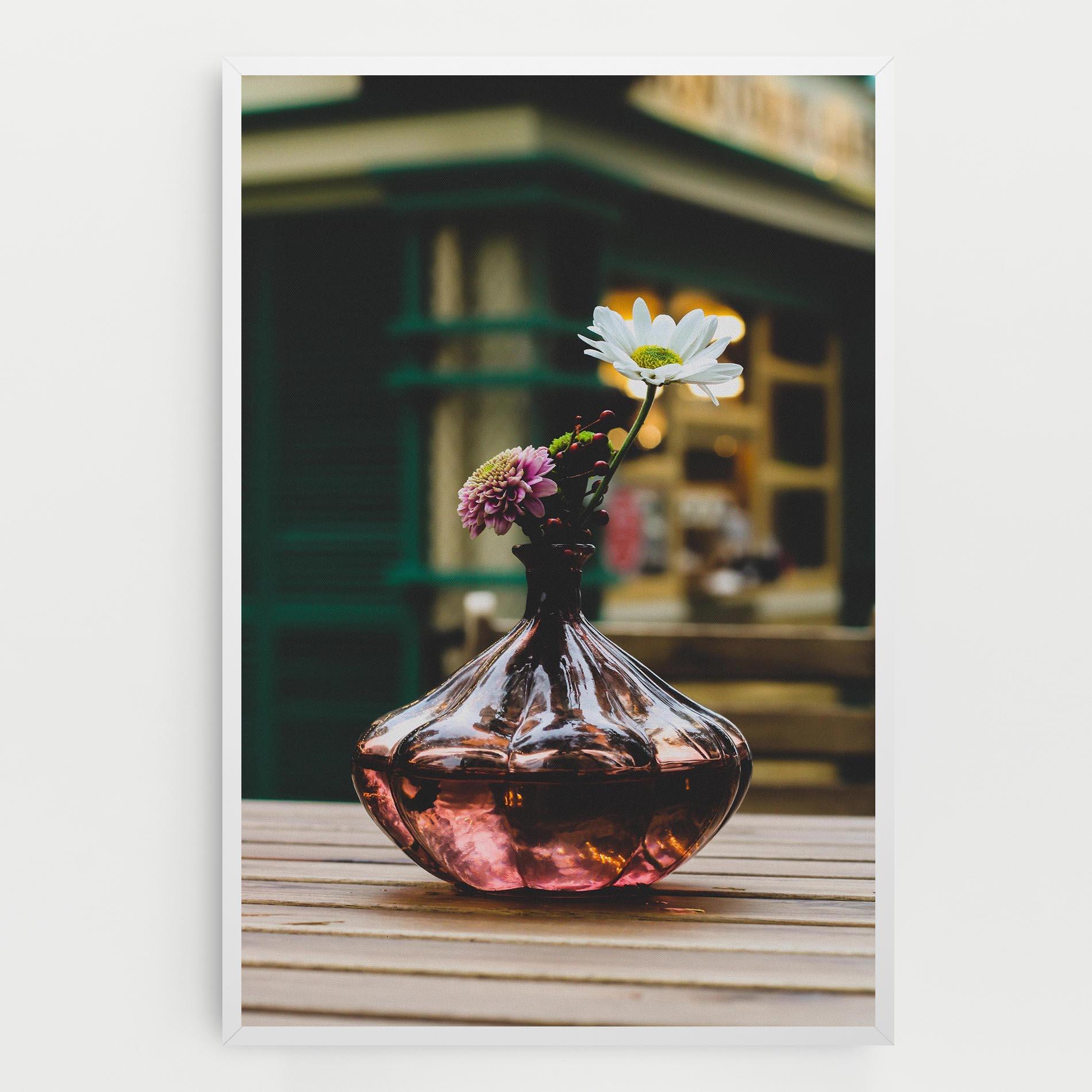 Leinwandbild Pink Vase Flower mockup 0