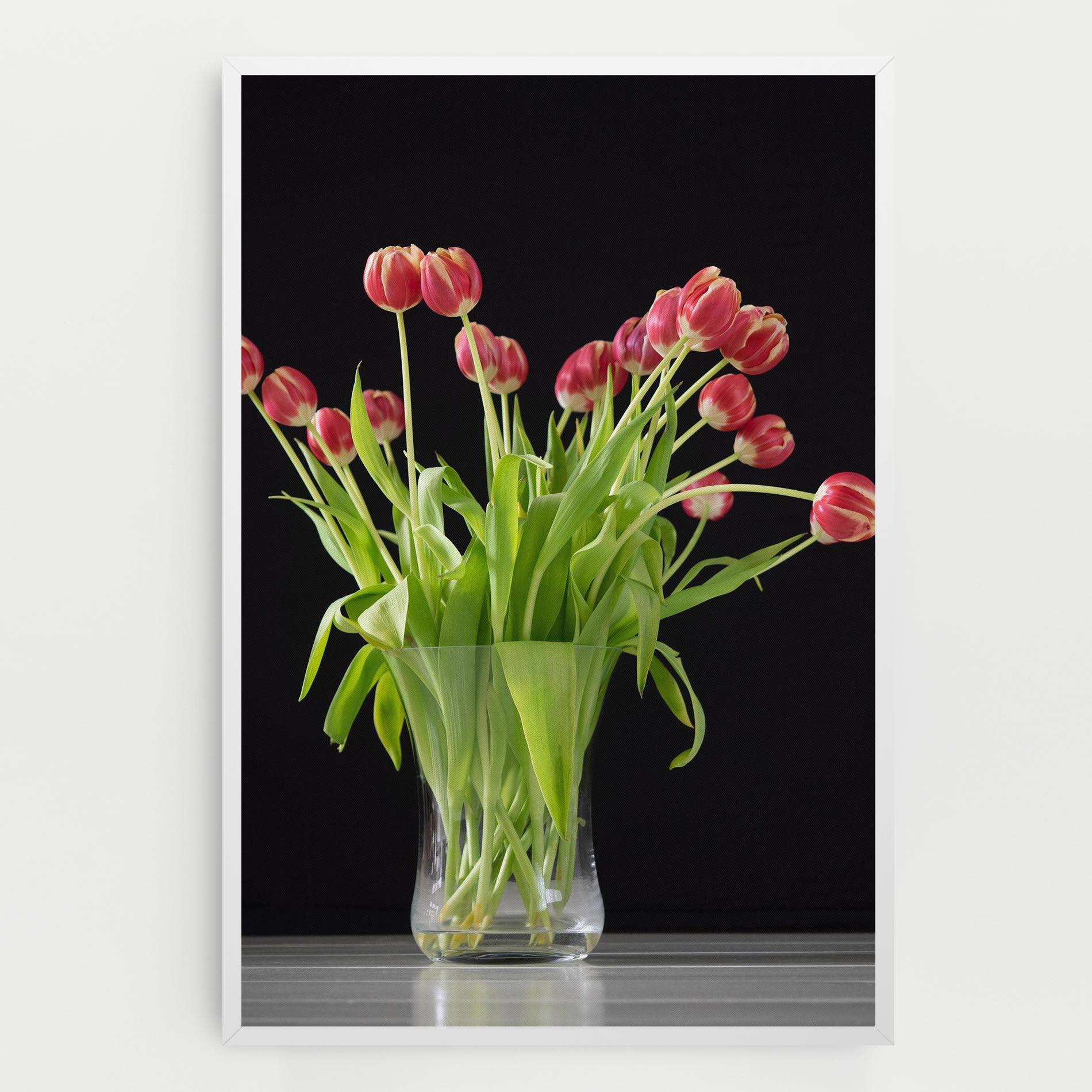 Leinwandbild Tiny Tulips Vase mockup 0