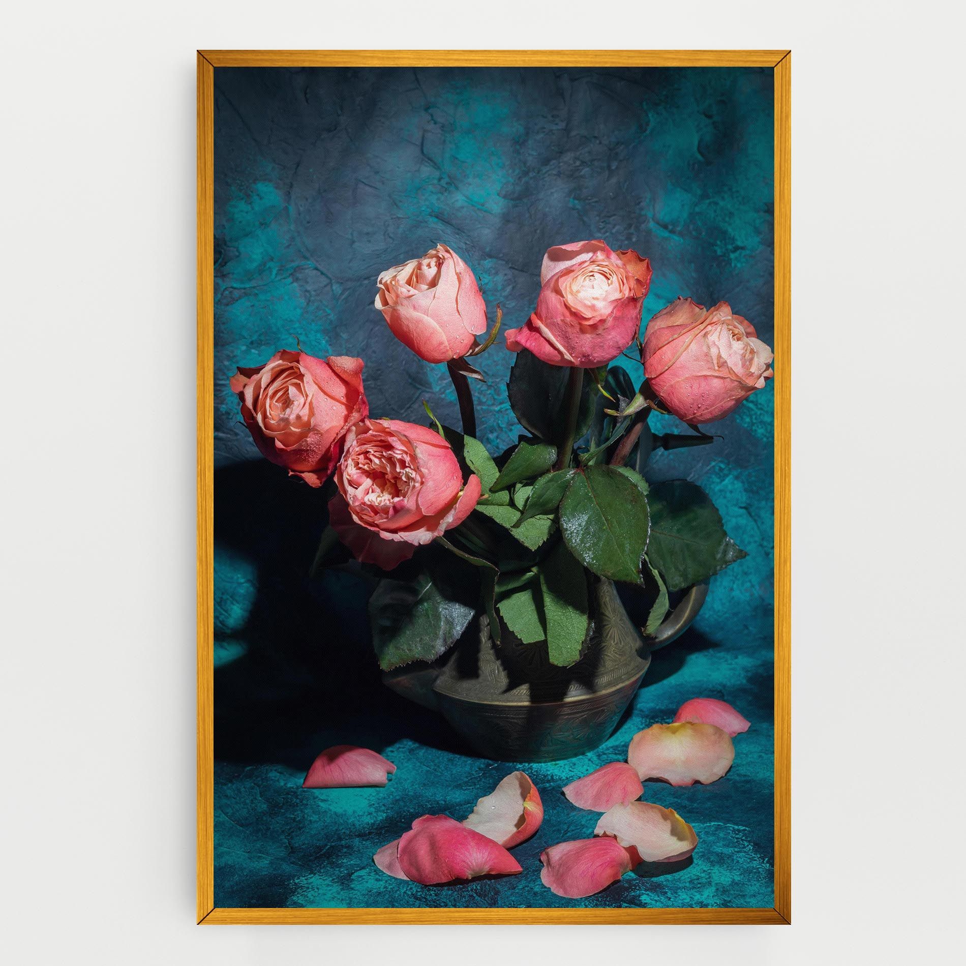 Bouquet Roses Vase mockup 0