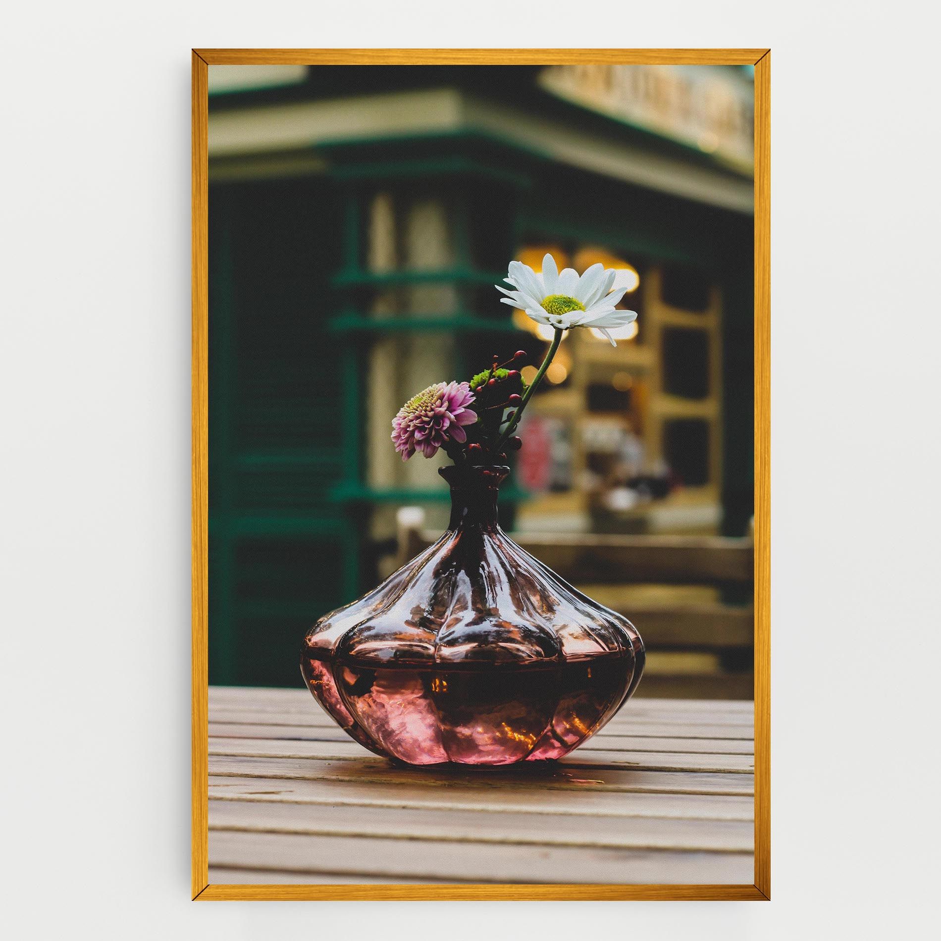 Pink Vase Flower mockup 0