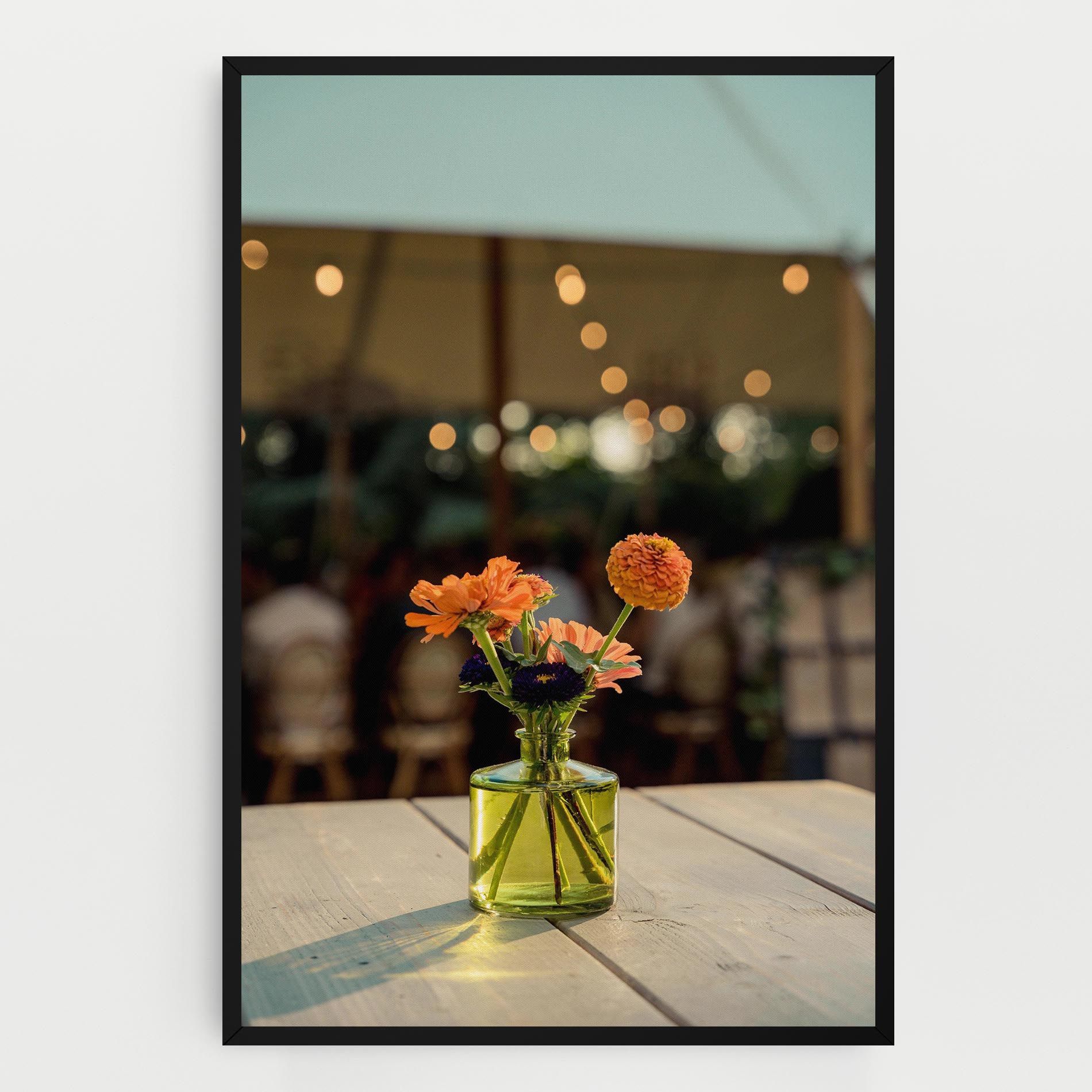 Orange Flowers Vase mockup 0