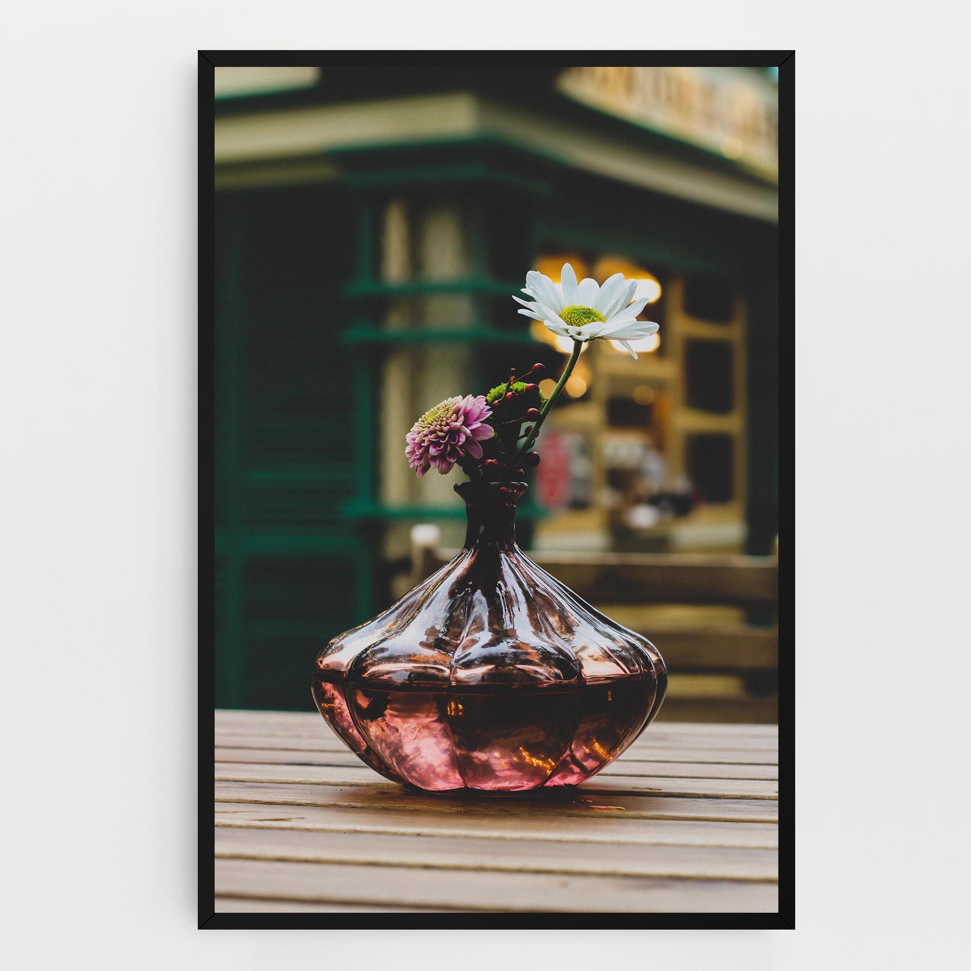 Leinwandbild Pink Vase Flower mockup 0