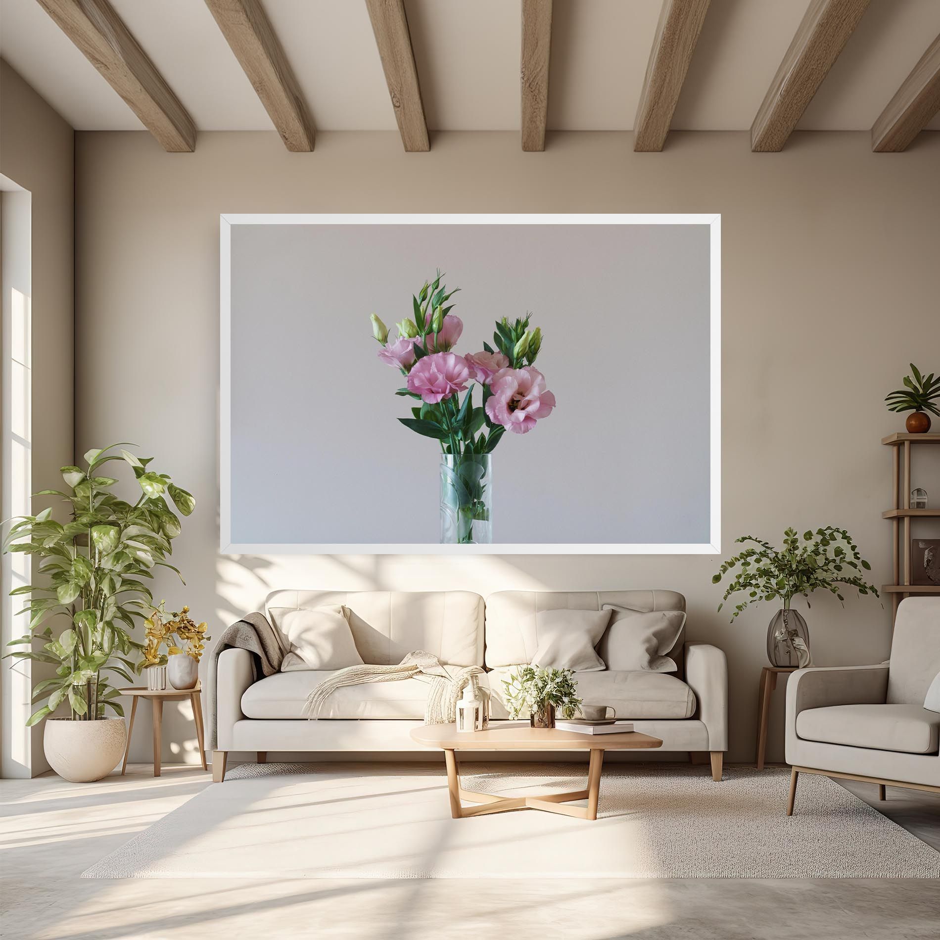 Pretty Pink Flower Vase mockup 6