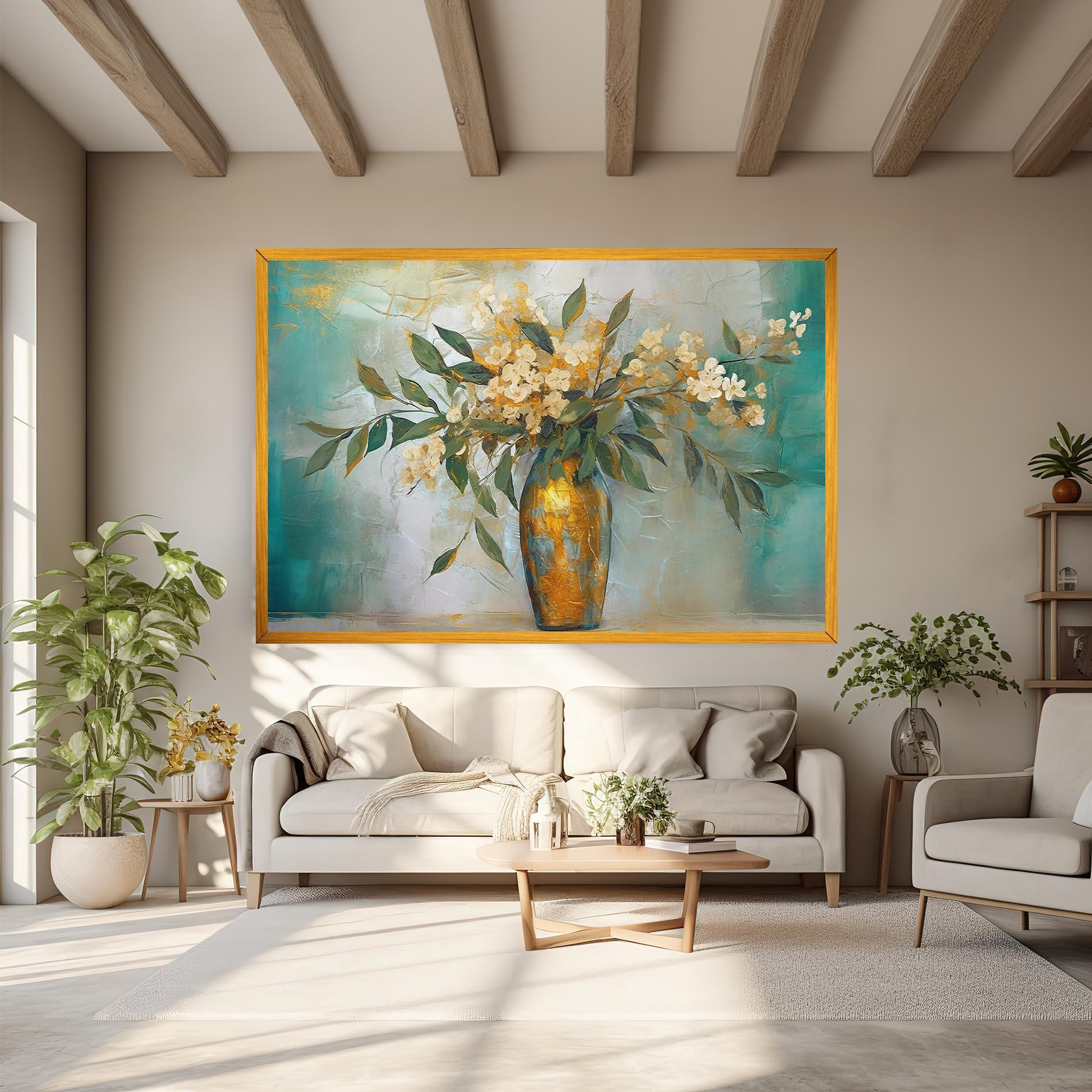 Leinwandbild Abstract Vase Art mockup 6