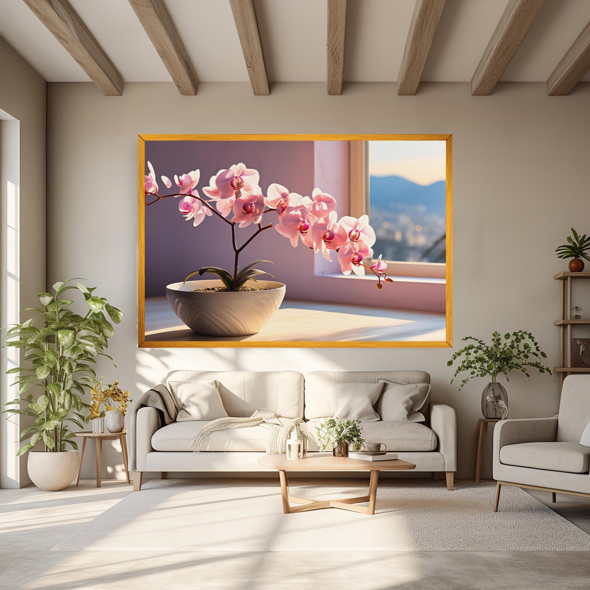 Leinwandbild Window Vase mockup 6