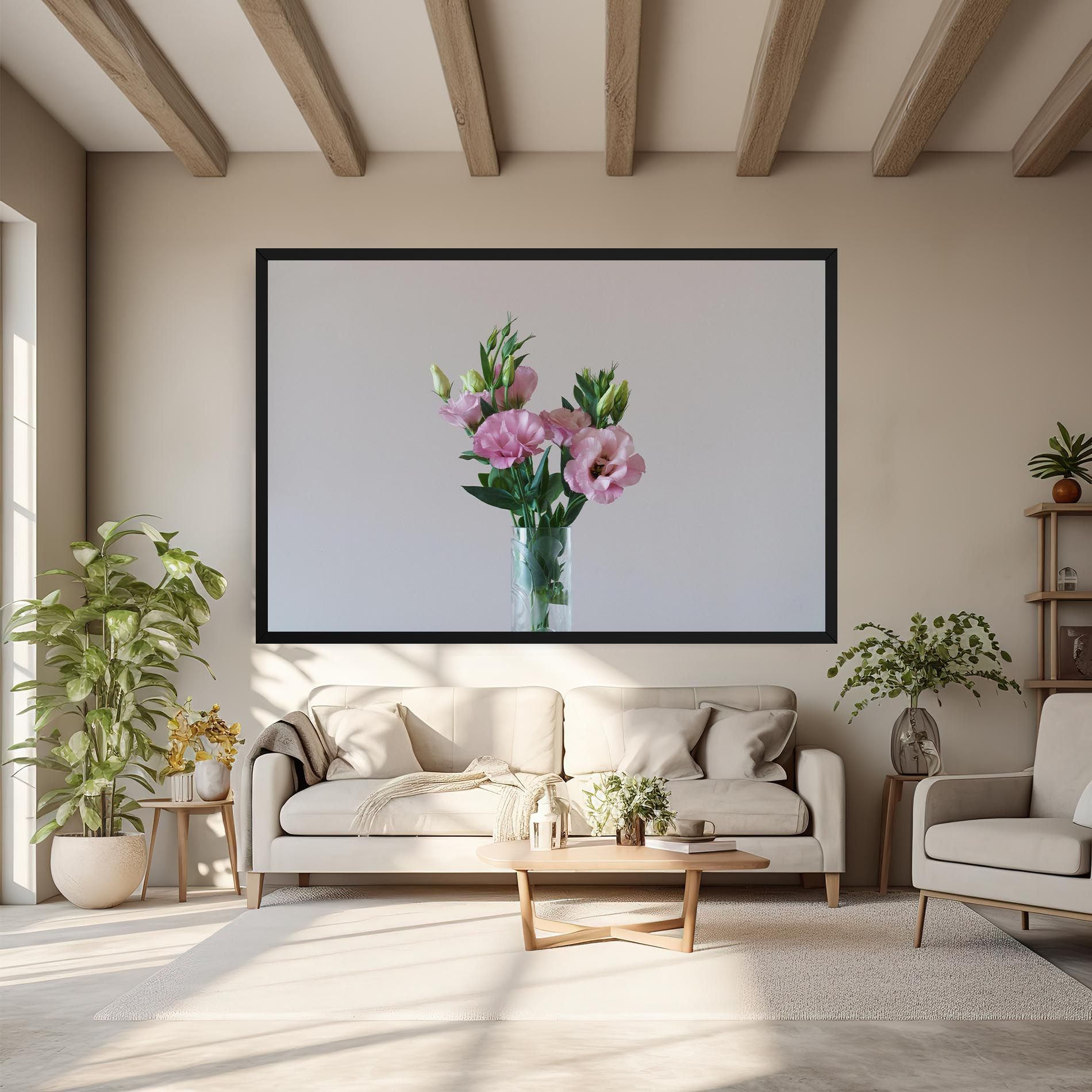 Pretty Pink Flower Vase mockup 6