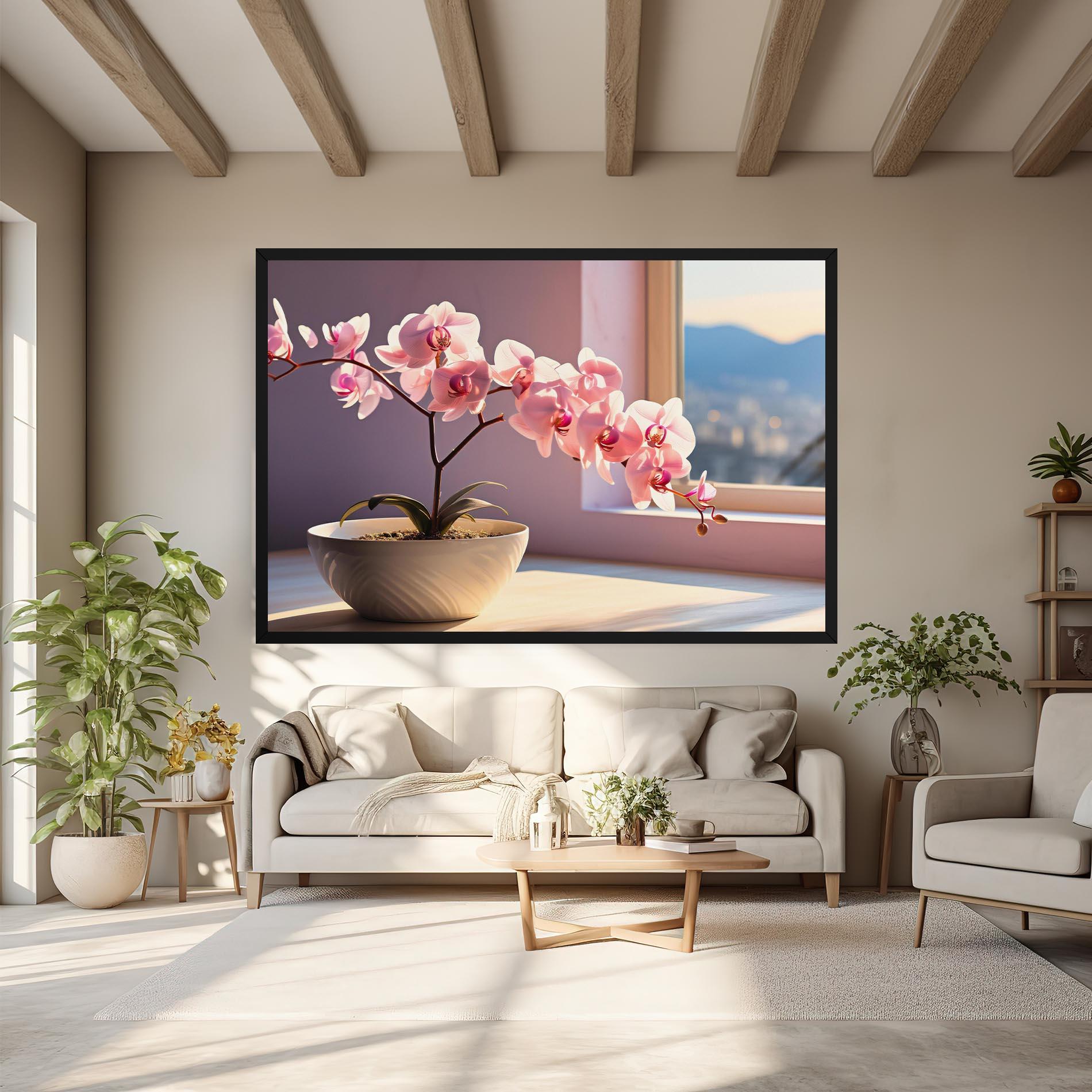 Leinwandbild Window Vase mockup 6