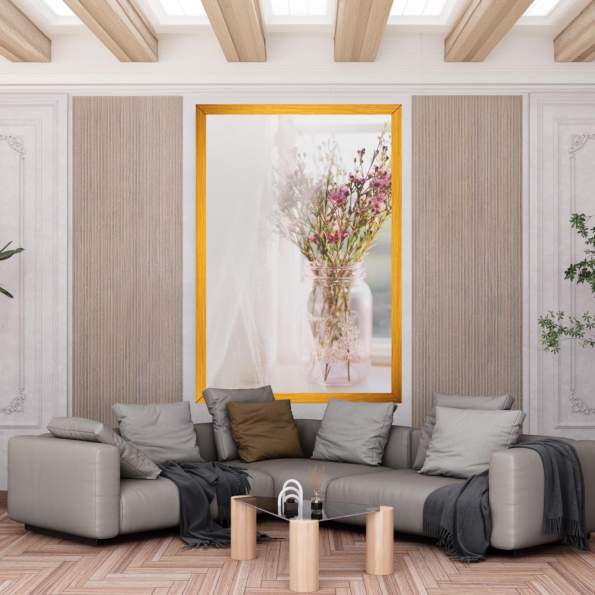 Leinwandbild Field Flowers Vase mockup 6