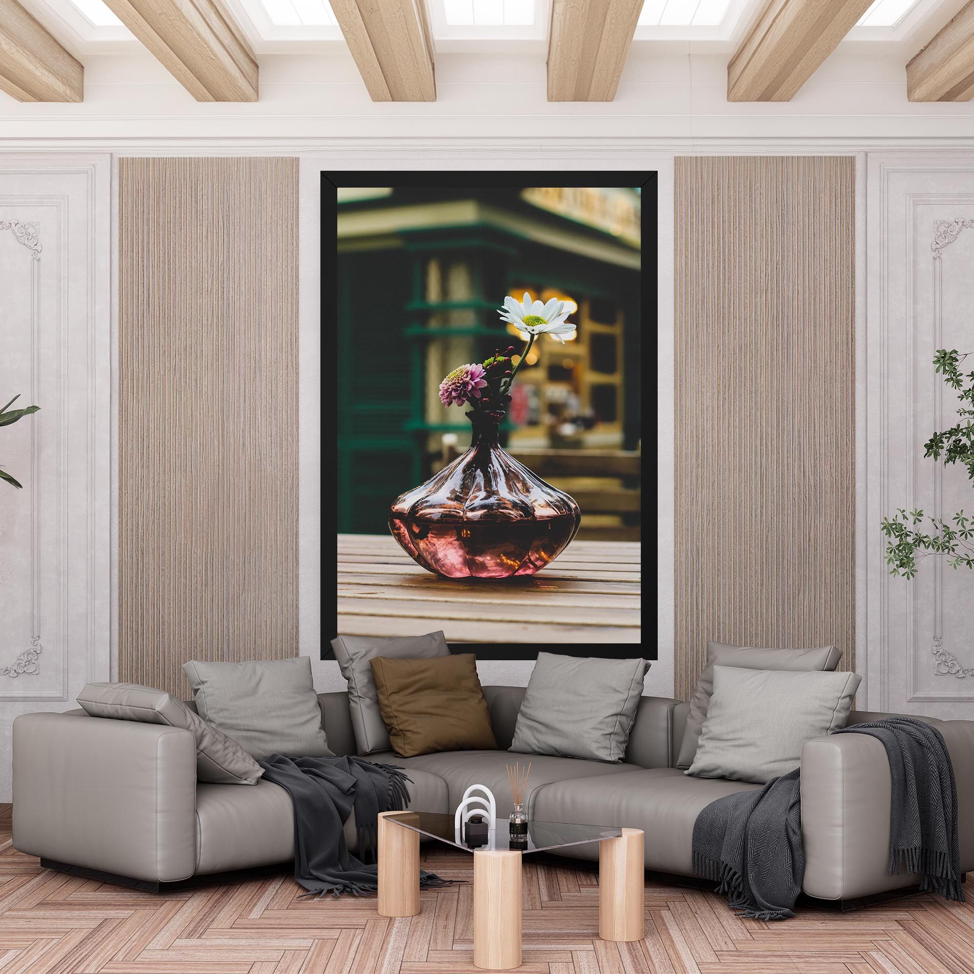 Pink Vase Flower mockup 6