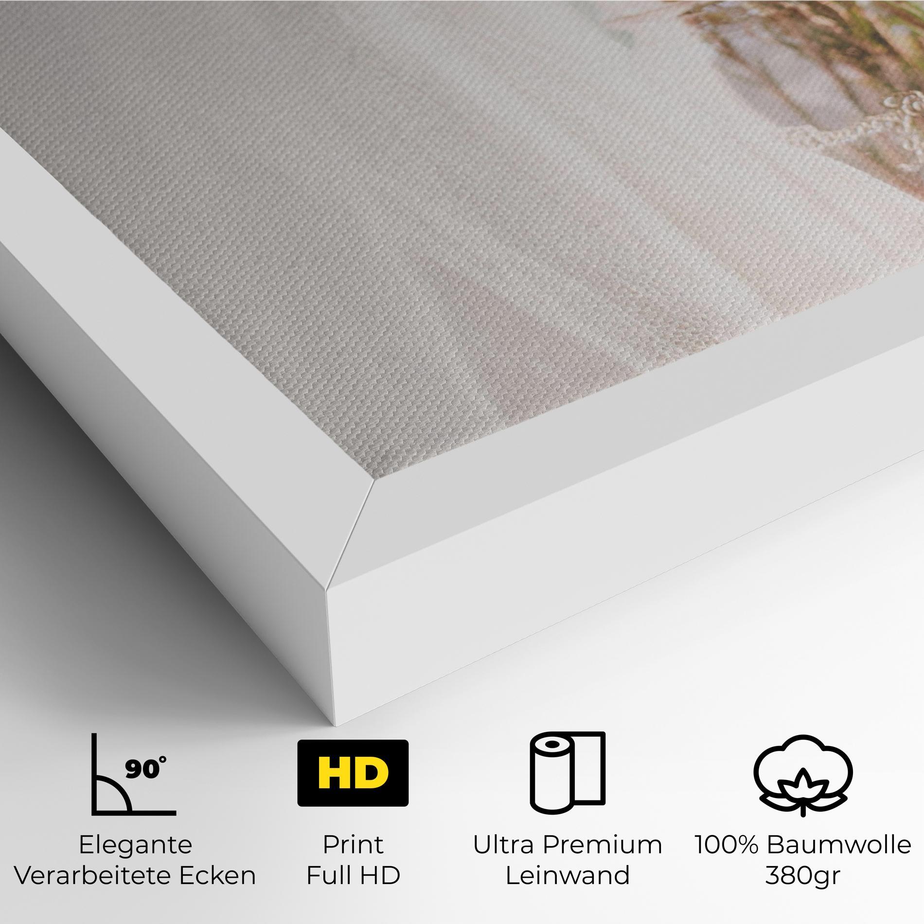 Leinwandbild Field Flowers Vase mockup 4