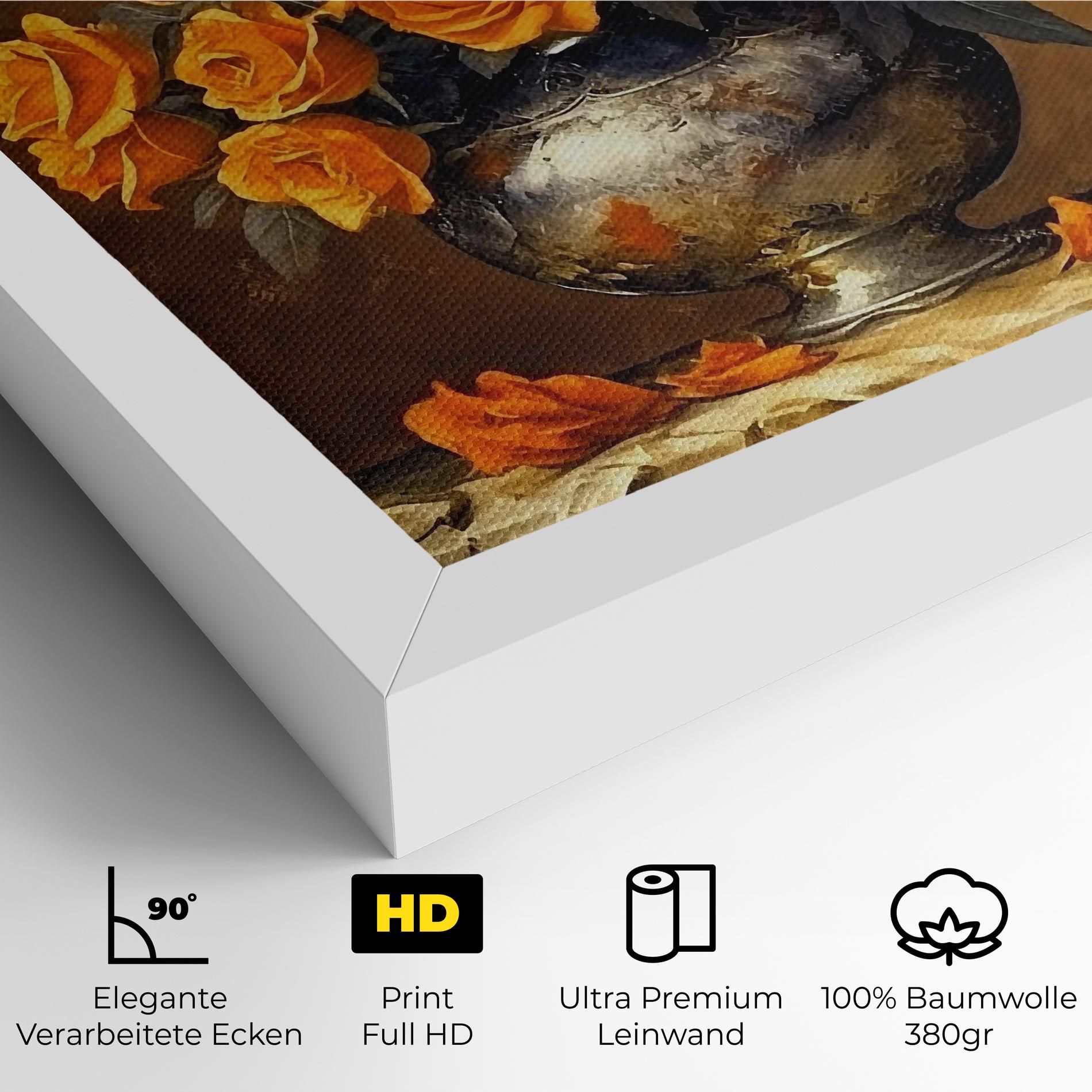 Orange Rose Vase mockup 4