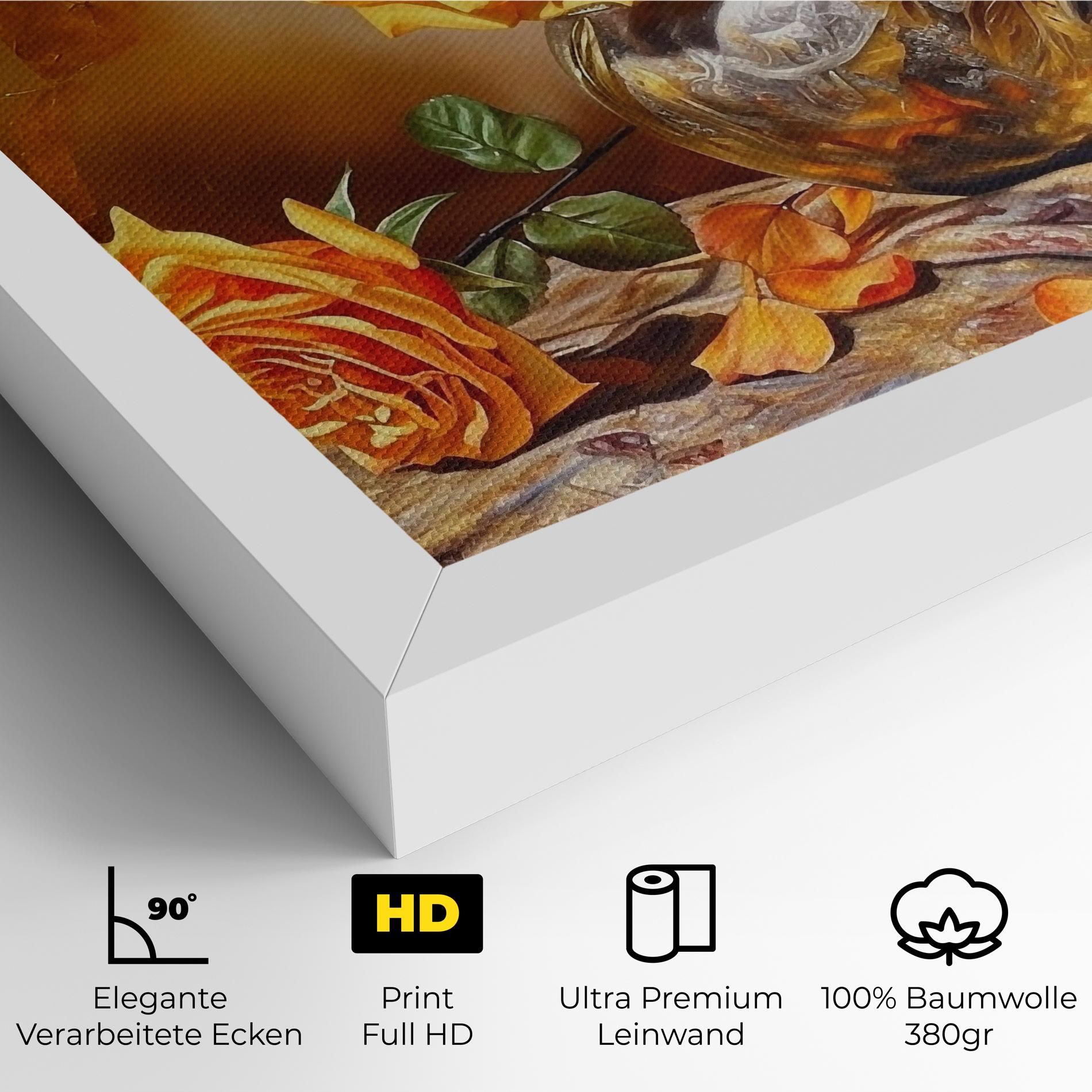 Orange Roses Vase mockup 4