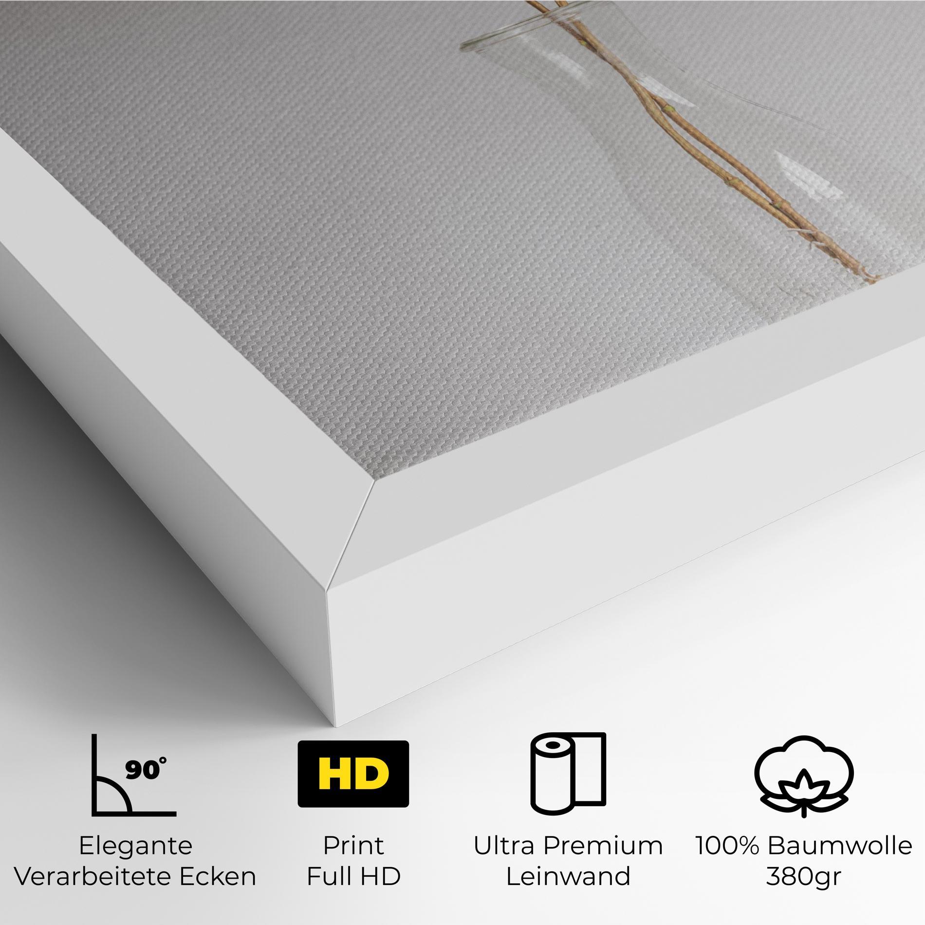 Leinwandbild Pretty Flower Vase mockup 4