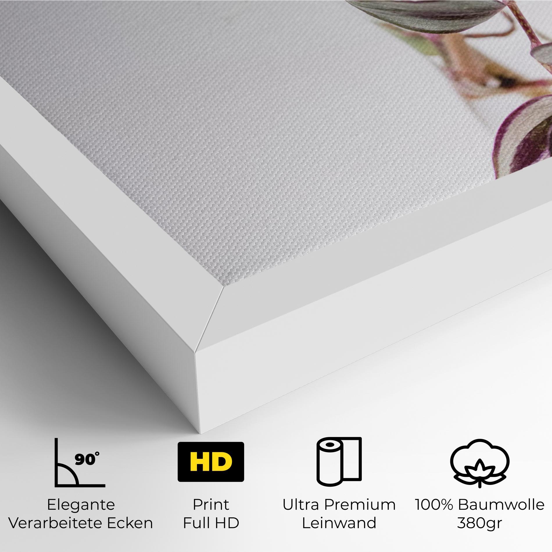 Leinwandbild Pretty Leaf Vase mockup 4