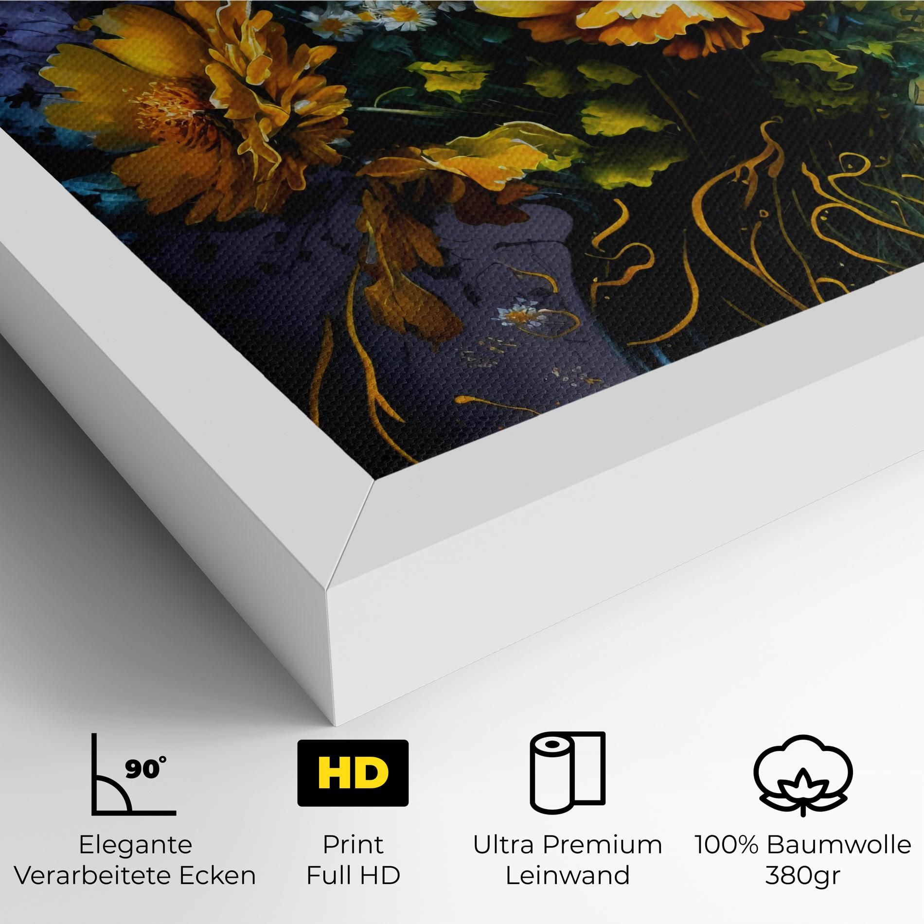 Yellow Flower Art Vase mockup 4