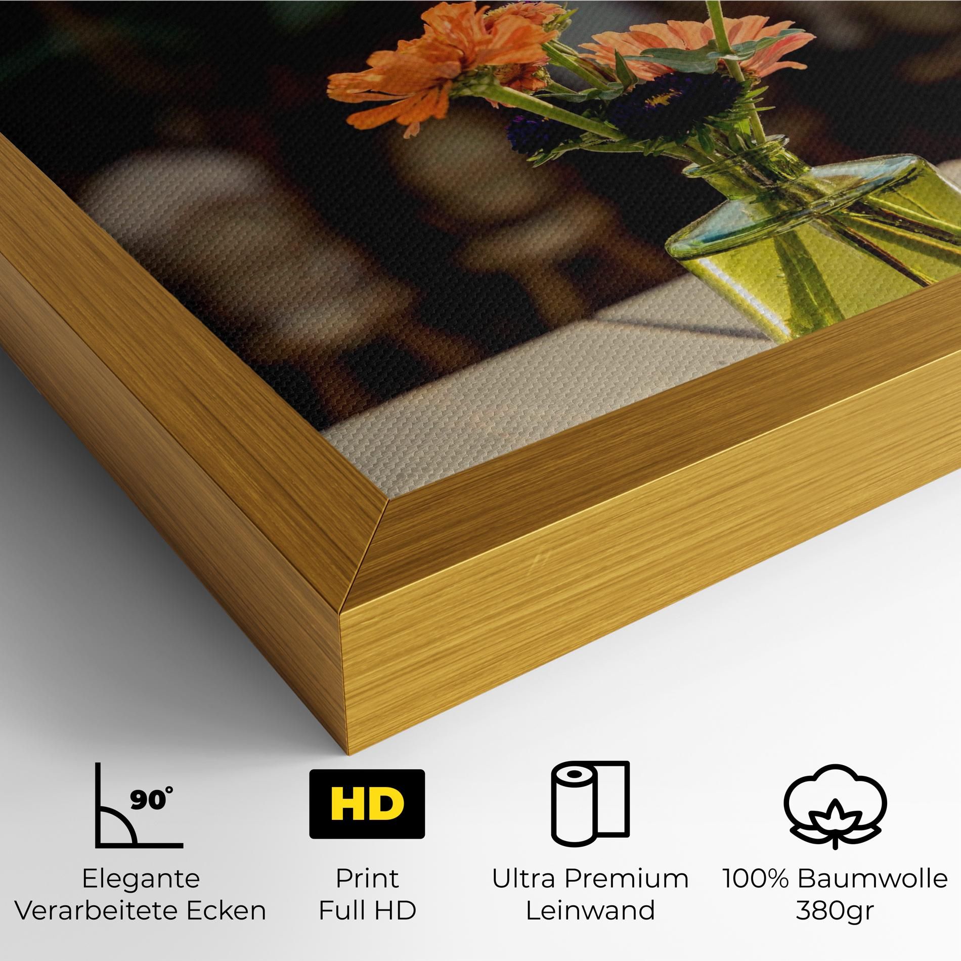 Orange Flowers Vase mockup 4