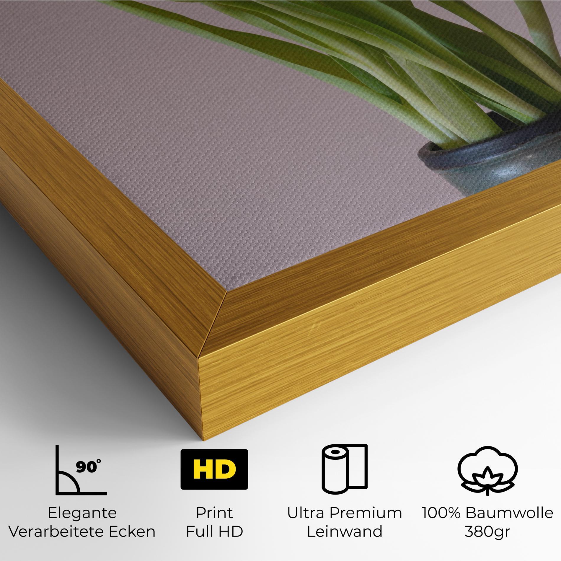 Leinwandbild Pink Tulips Vase mockup 4