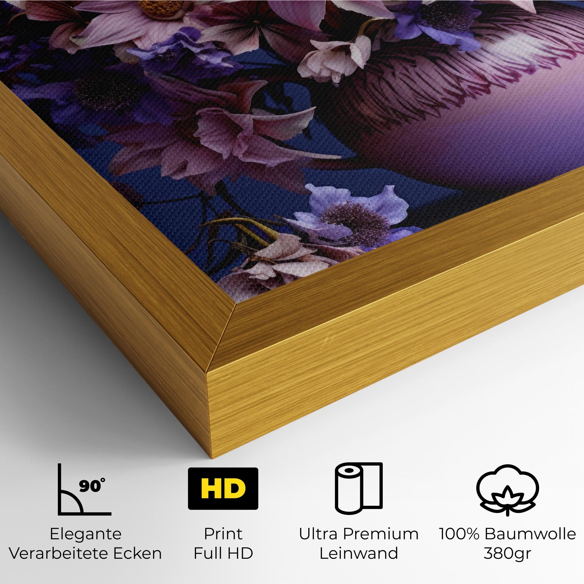 Purple Vase Flowers mockup 4