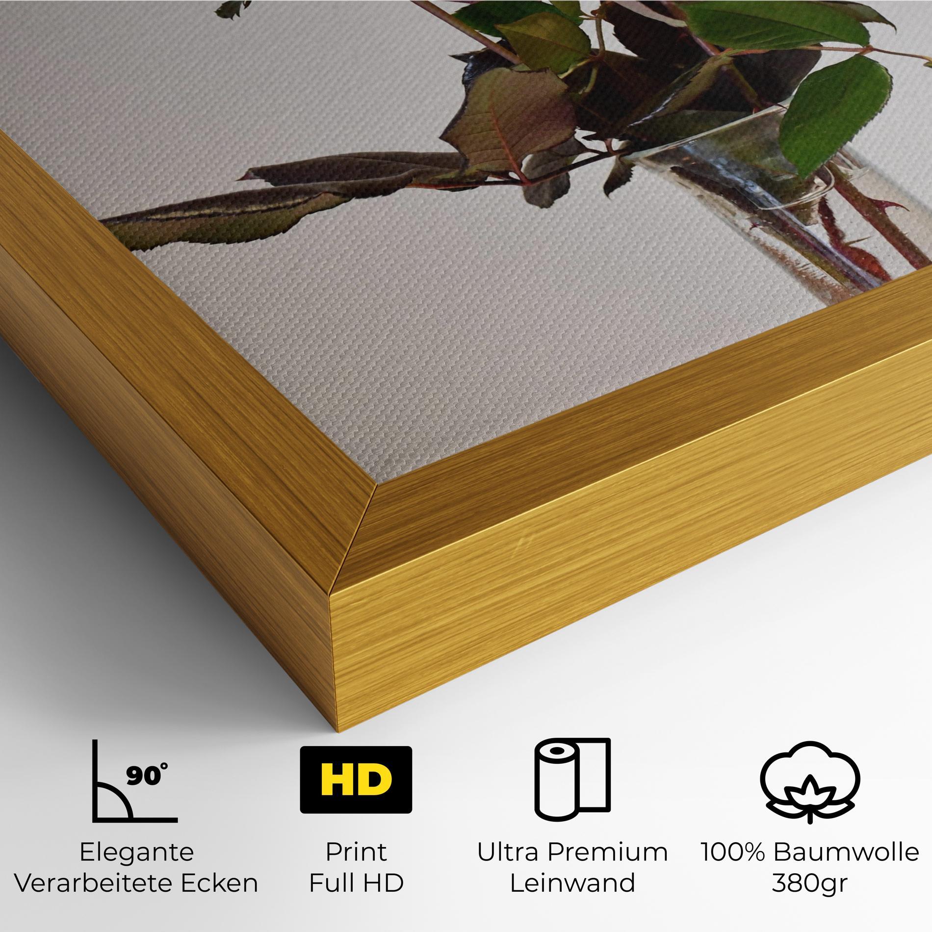 Leinwandbild Roses Vase mockup 4