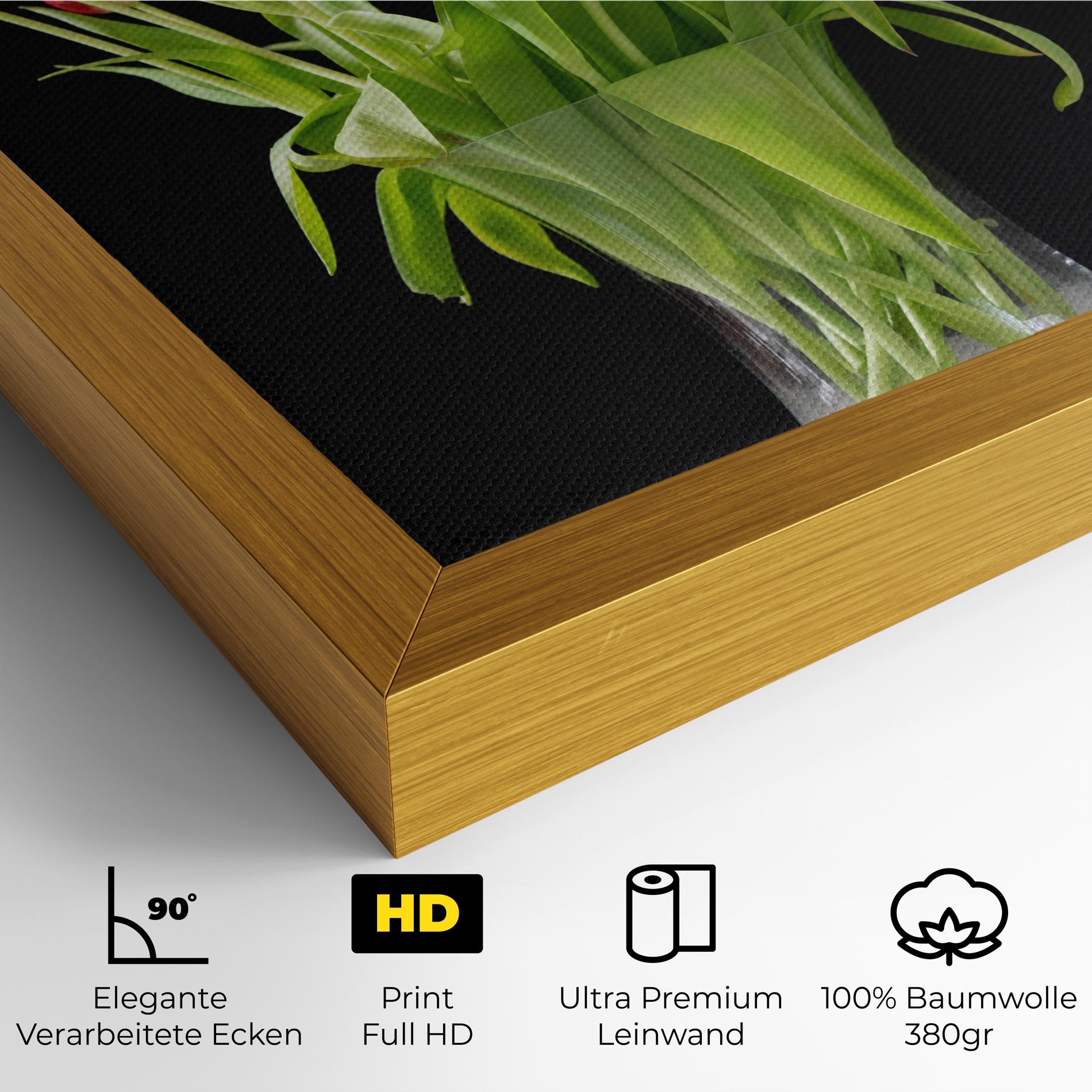 Leinwandbild Tiny Tulips Vase mockup 4