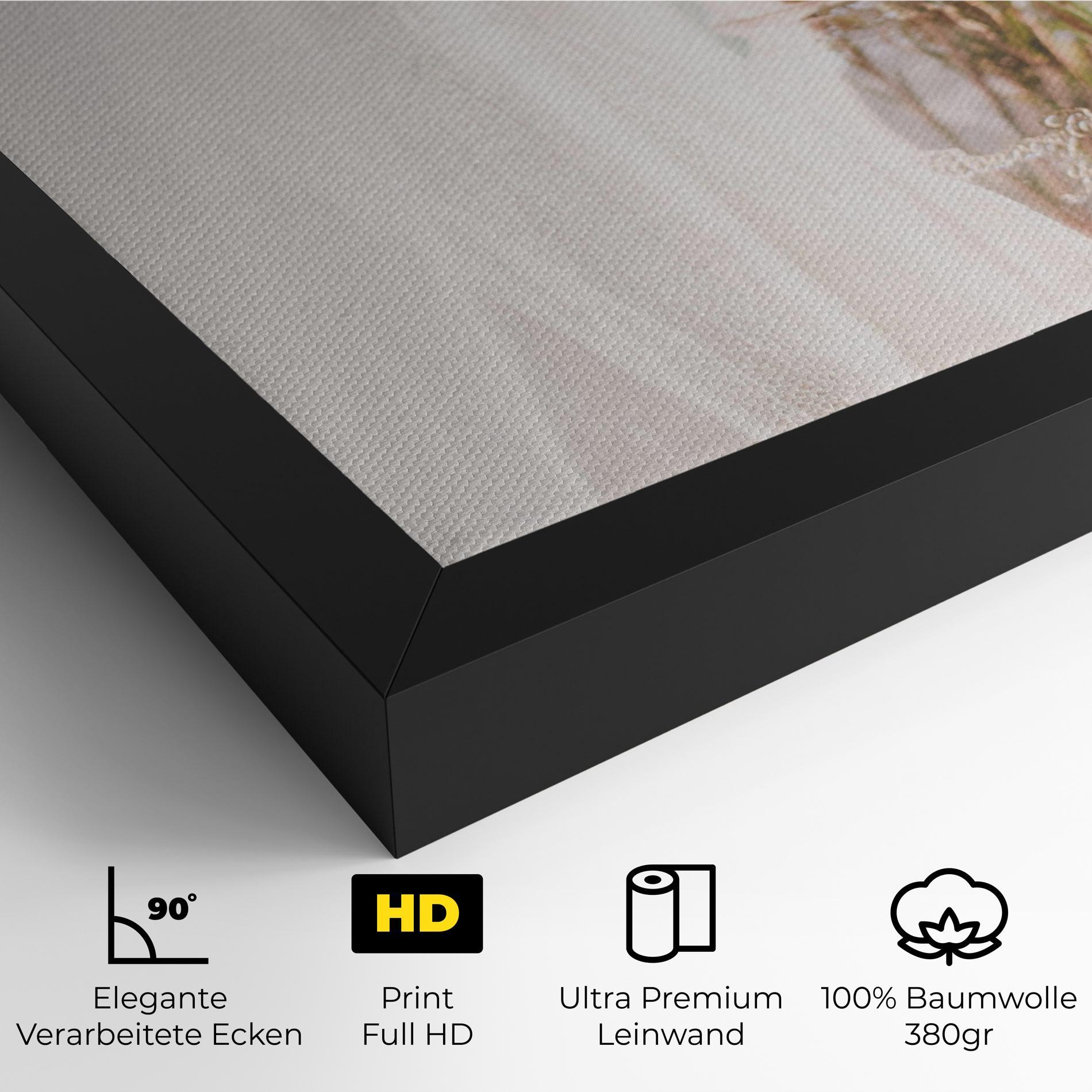 Leinwandbild Field Flowers Vase mockup 4