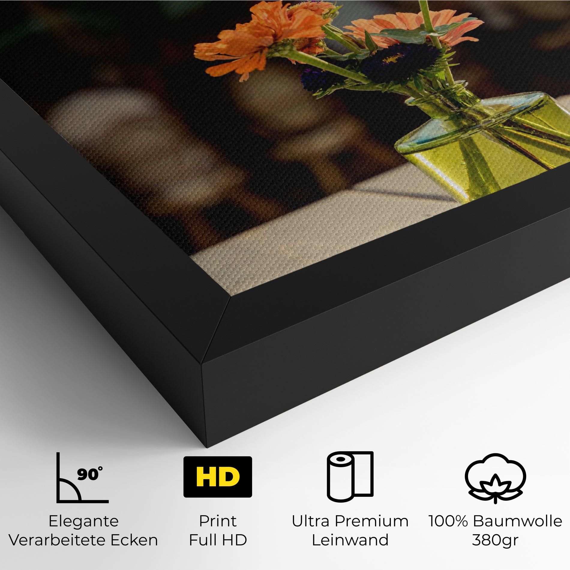 Orange Flowers Vase mockup 4