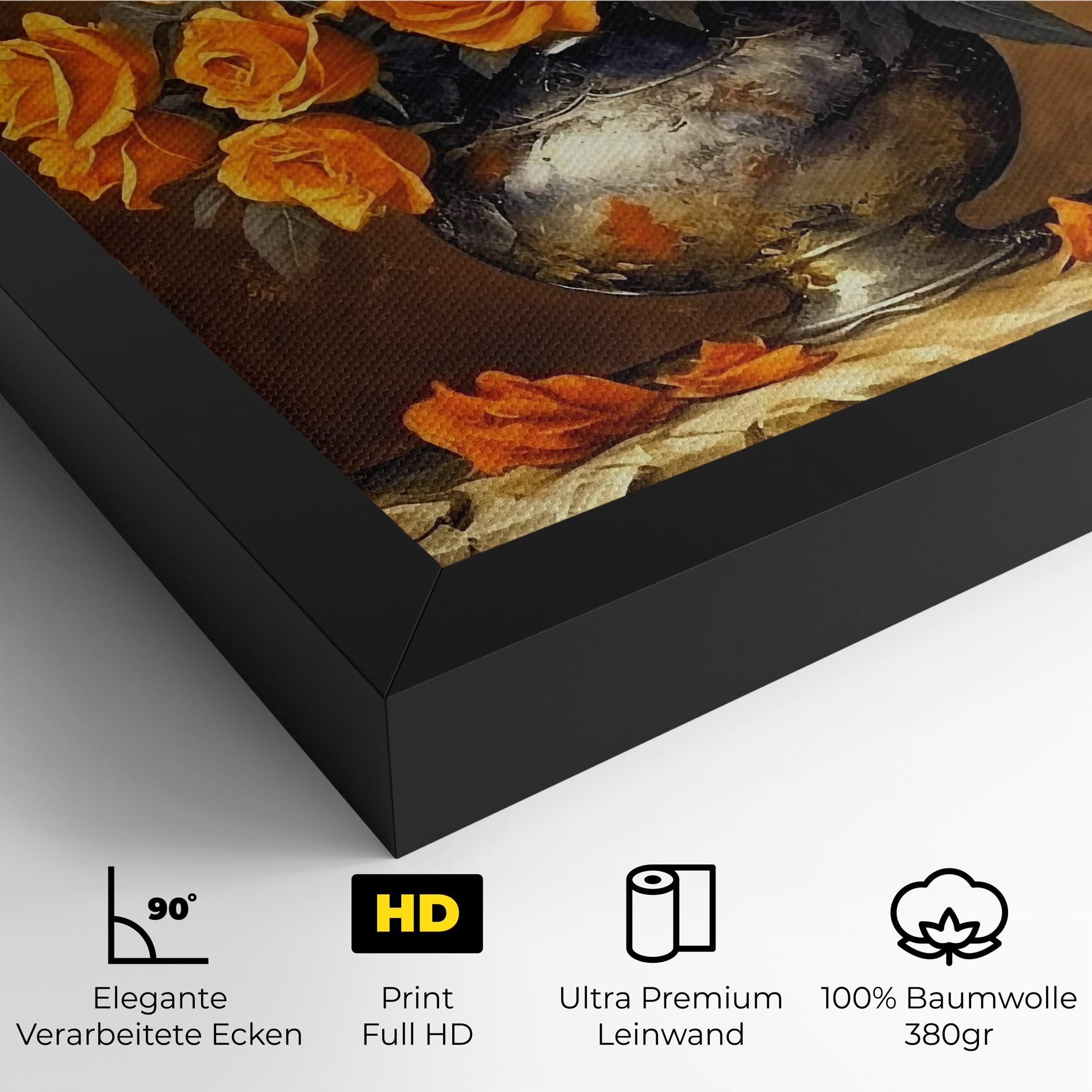 Orange Rose Vase mockup 4